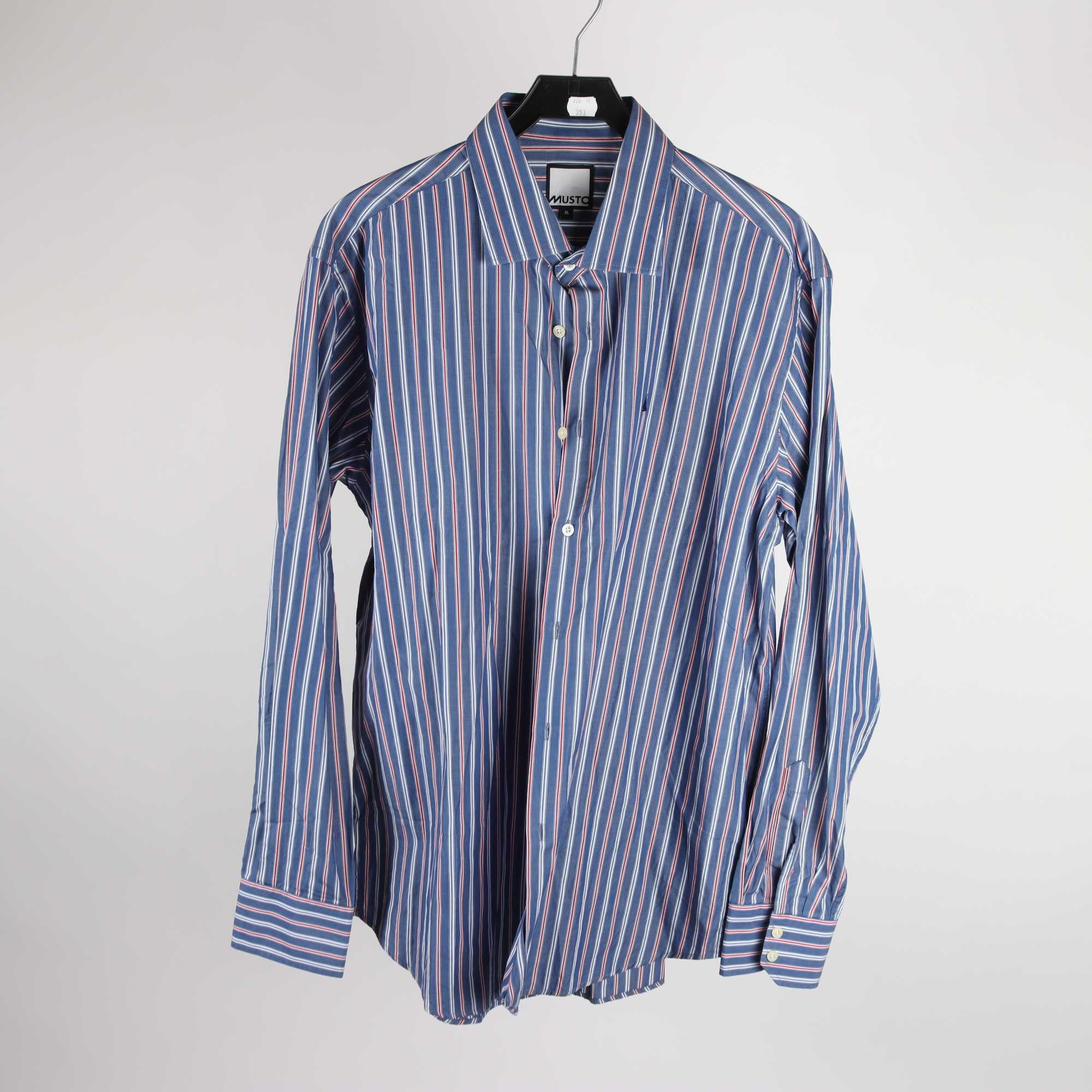 Skjorta, Musto, blå, randig, stl. XL.