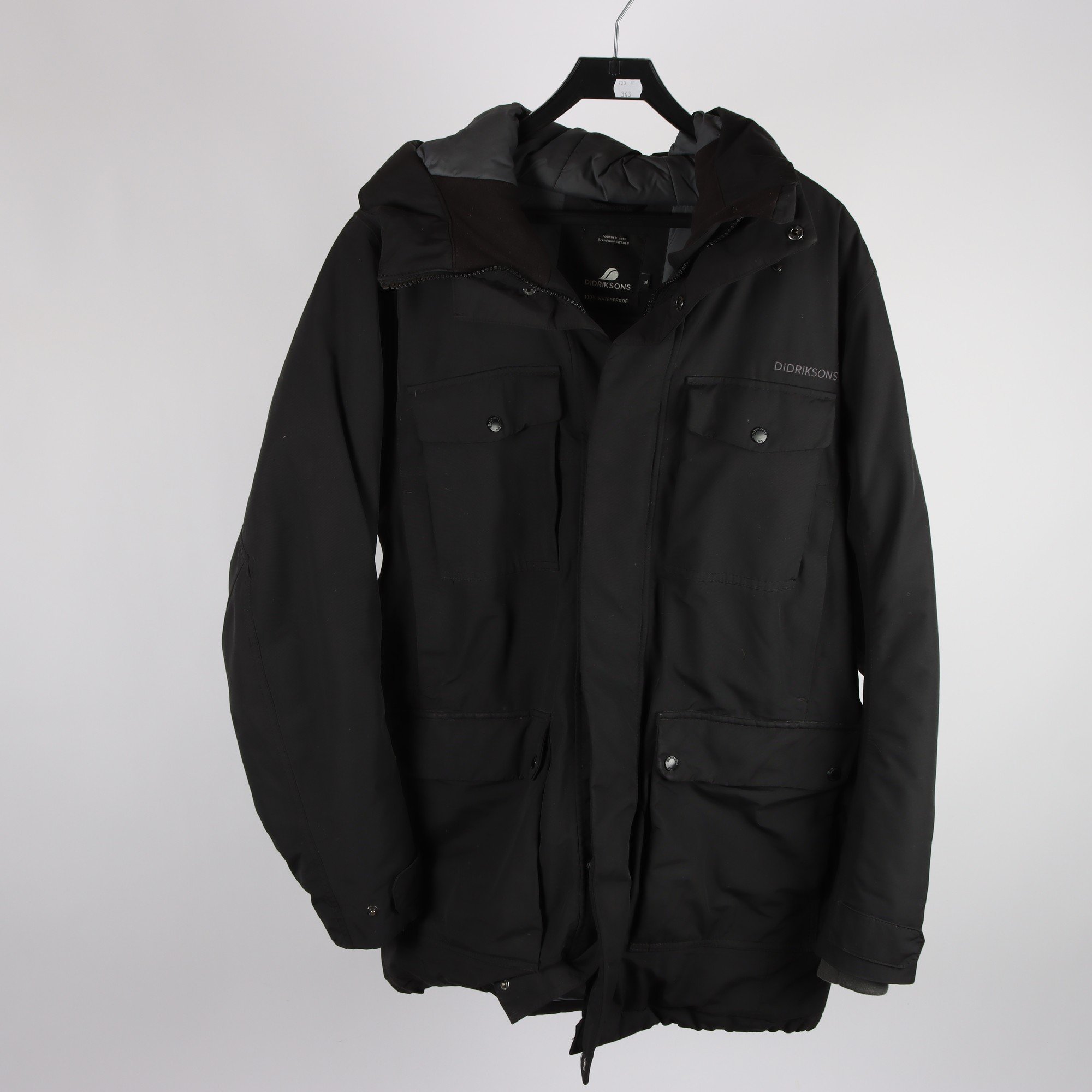 Vinterjacka, Didriksons, svart, stl. XL.