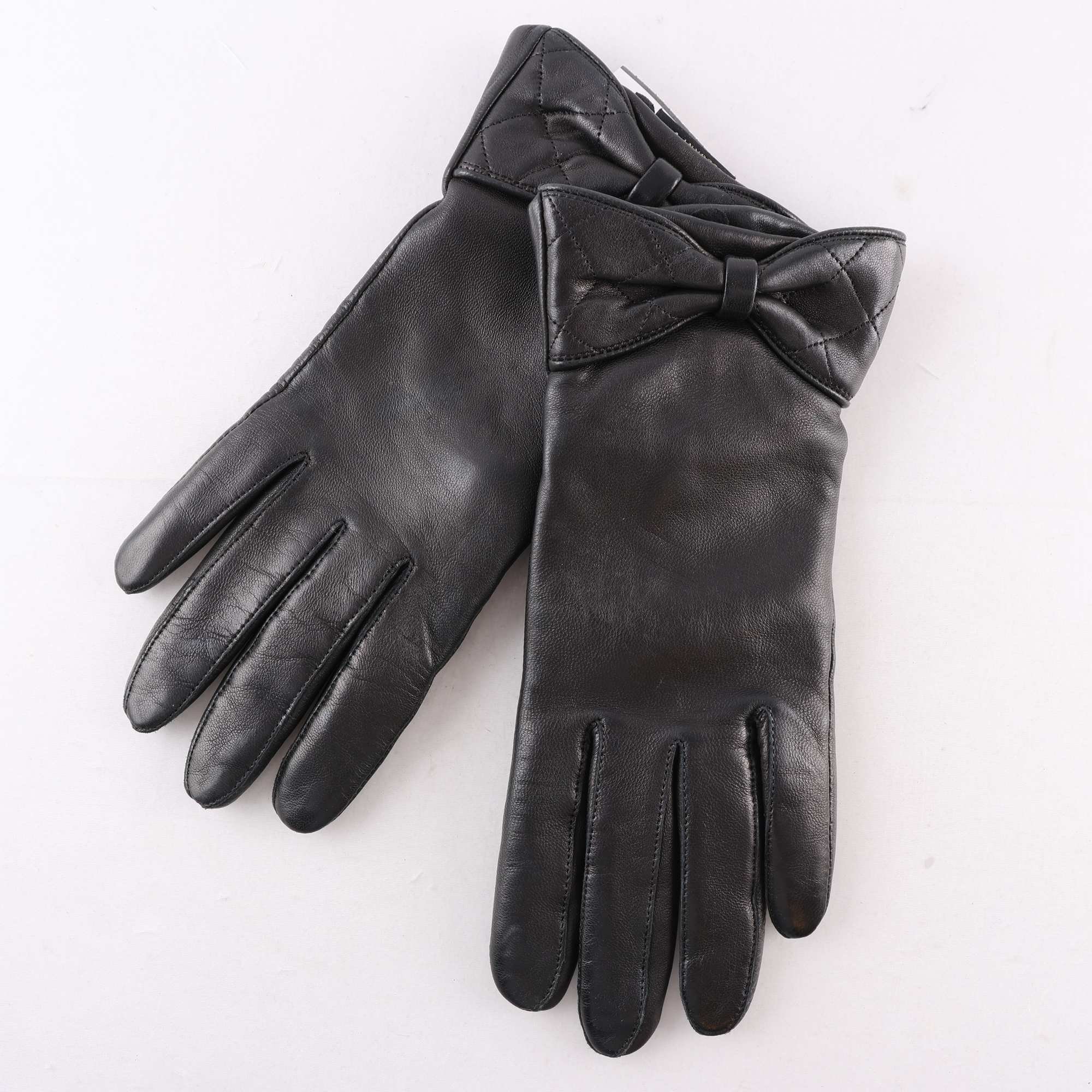 Skinnhandskar, Ellegant, svart, stl. 7