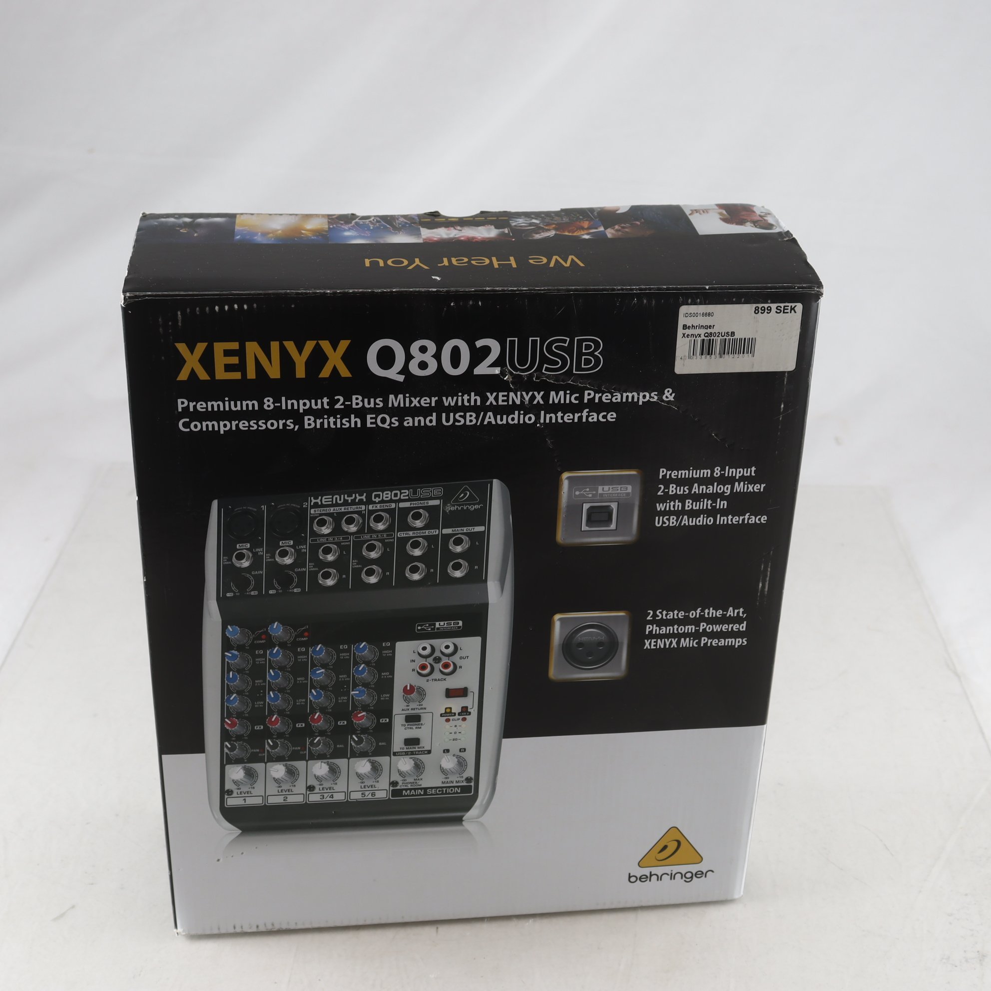 Mixer, Behringer Xenyx Q802 usb. Samfraktas ej.