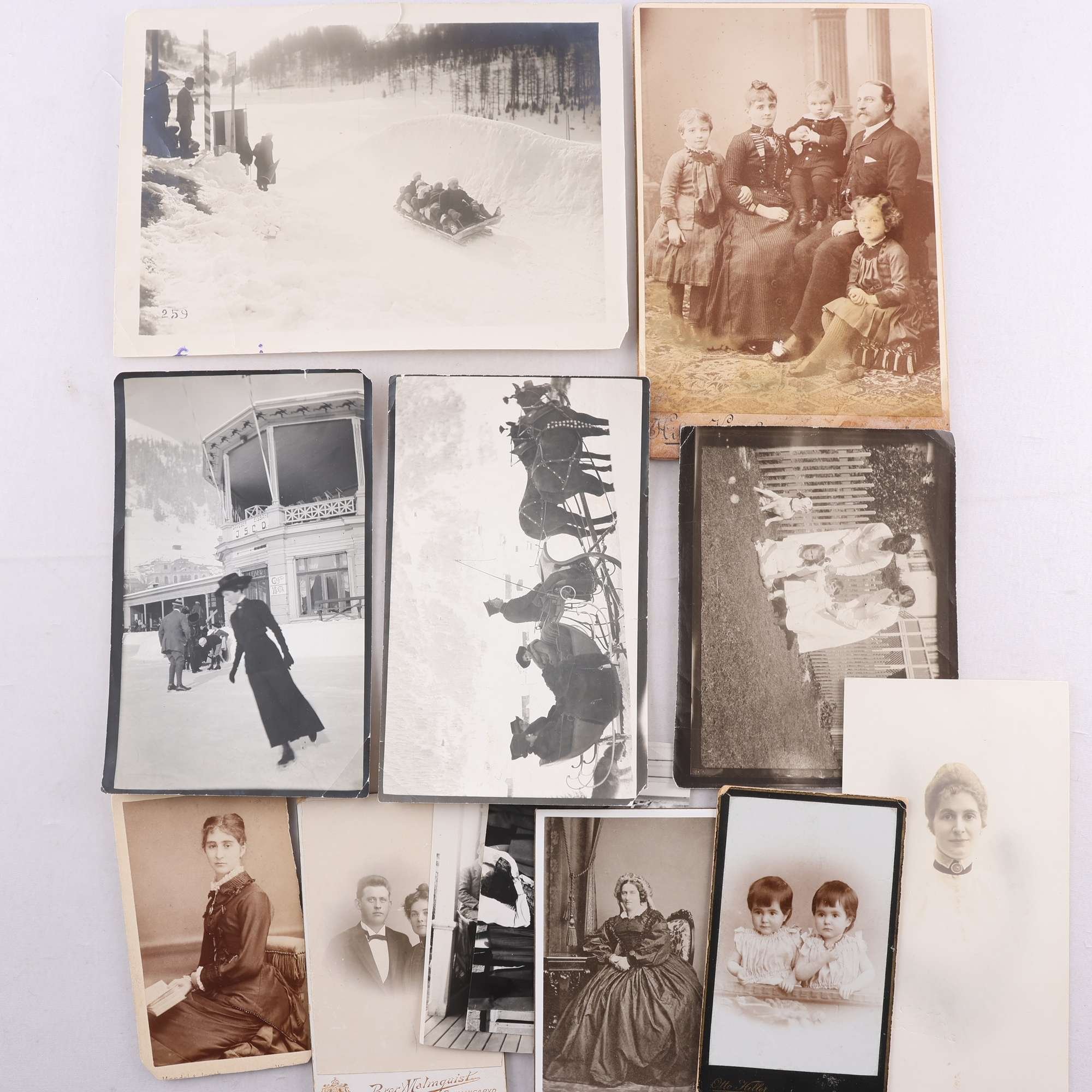 Samling med fotografier, sent 1800-tal – tidigt 1900-tal