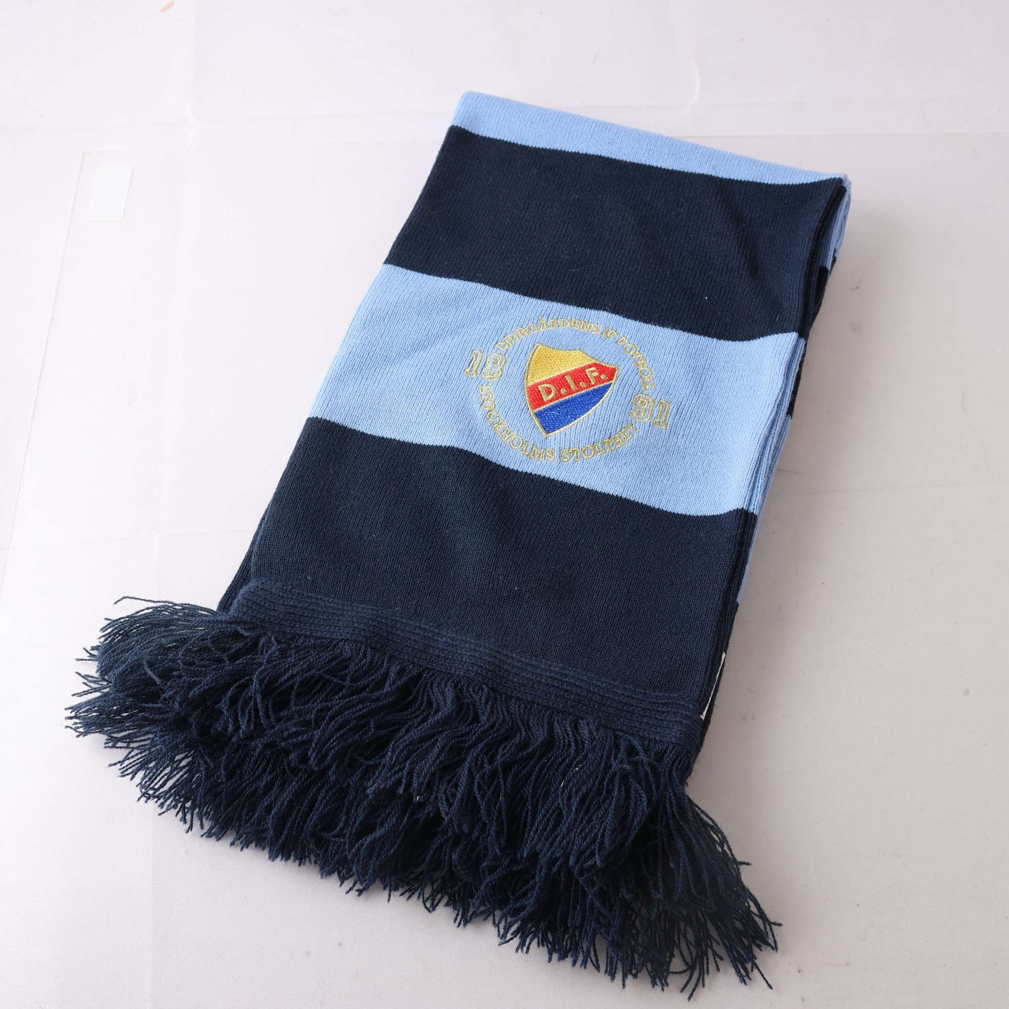 Halsduk, DIF Djurgården, blå randig