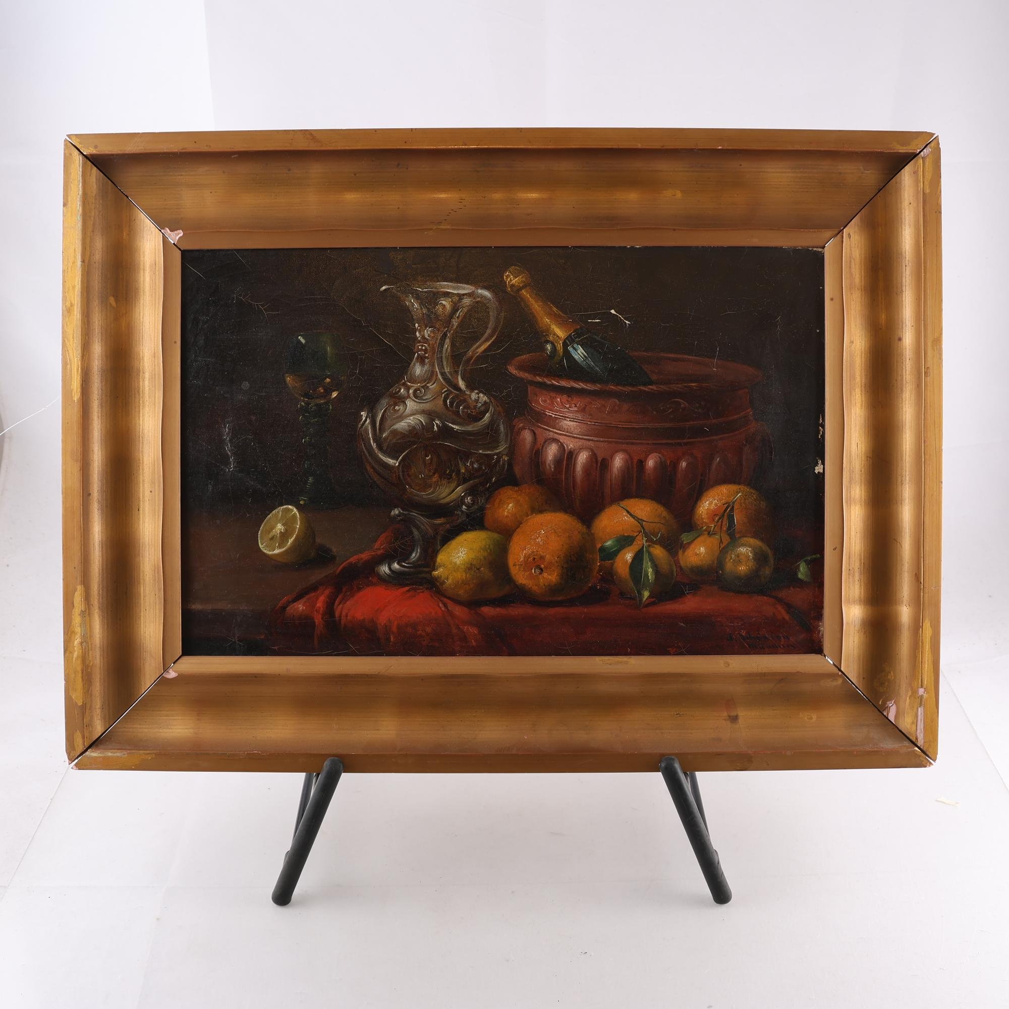 Olja på duk, Alfred Schönian, (1856-1936), Munchen. Endast avhämtning.