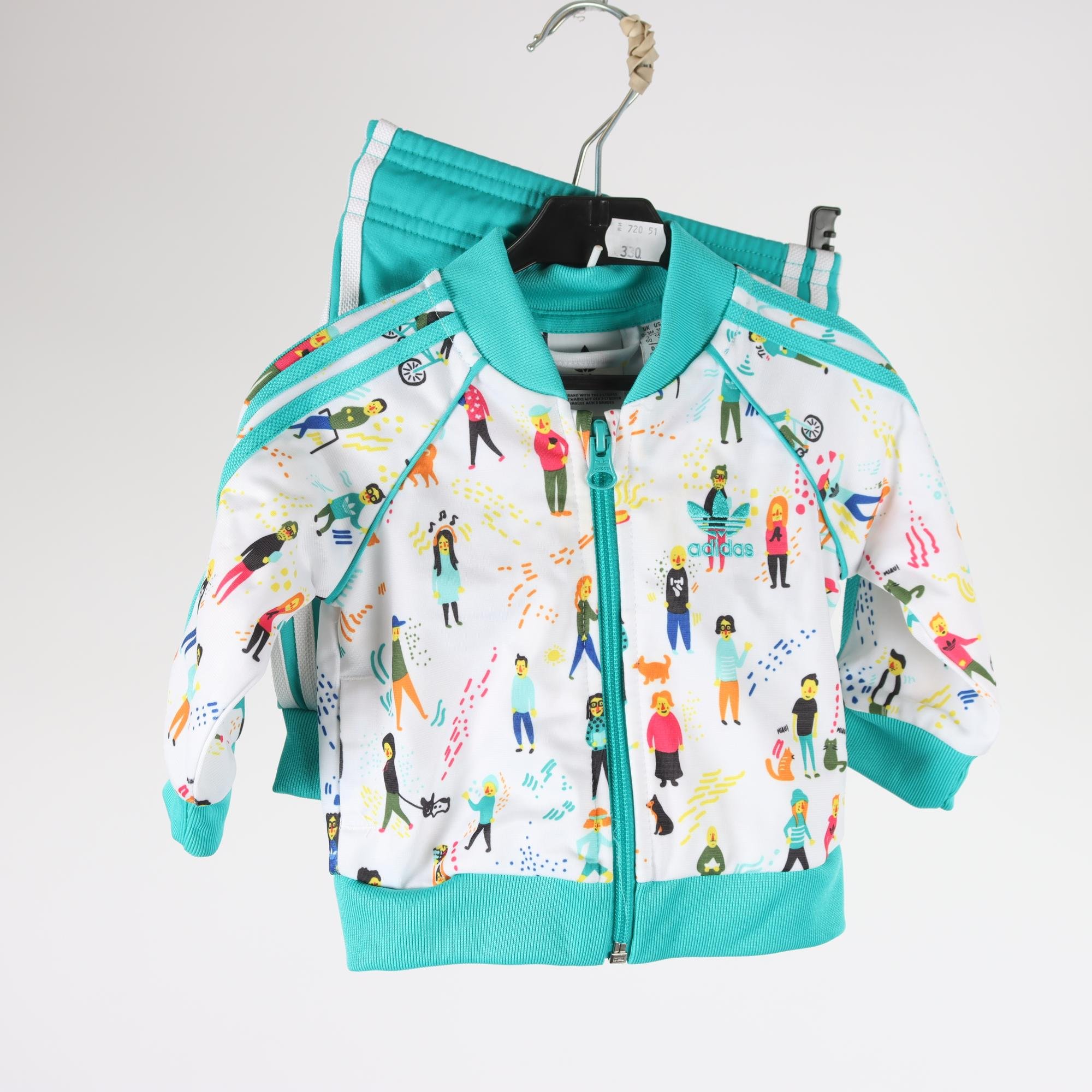 Set, Adidas, blå, vit, stl. 62