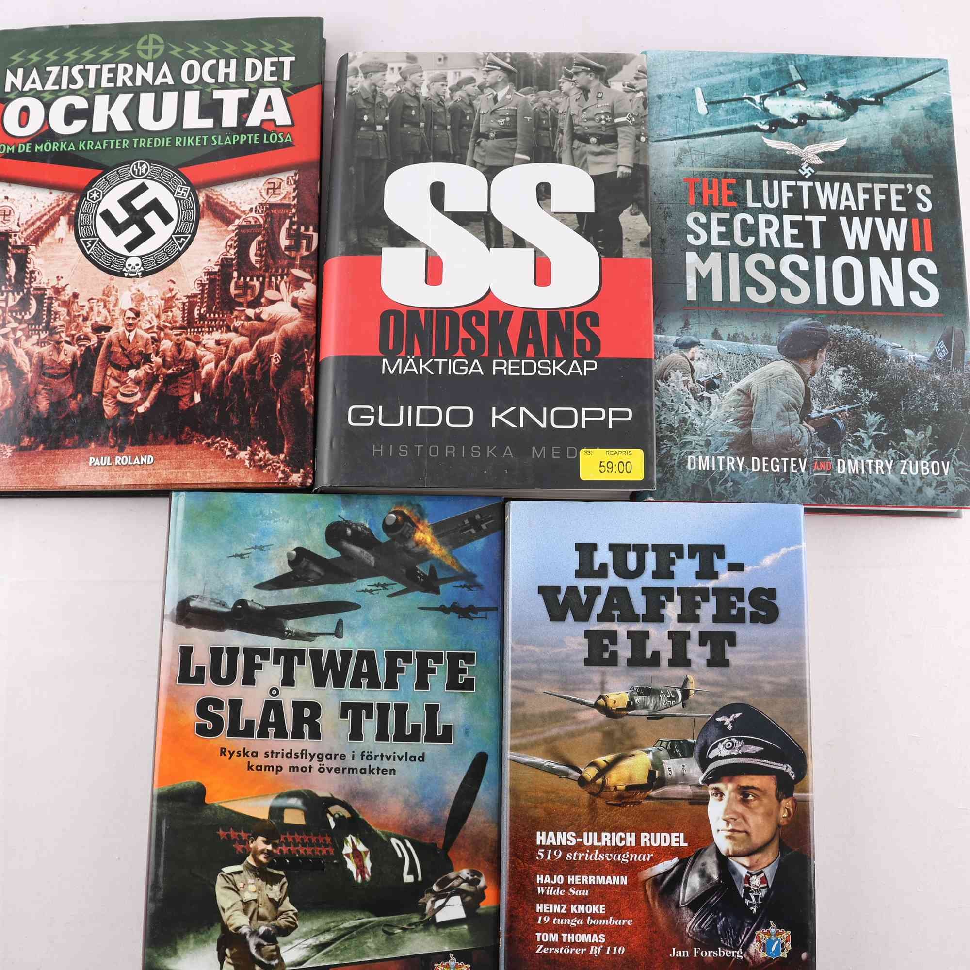 Tyskland och andra världskriget, bokpaket med 5 volymer. Samfraktas ej.