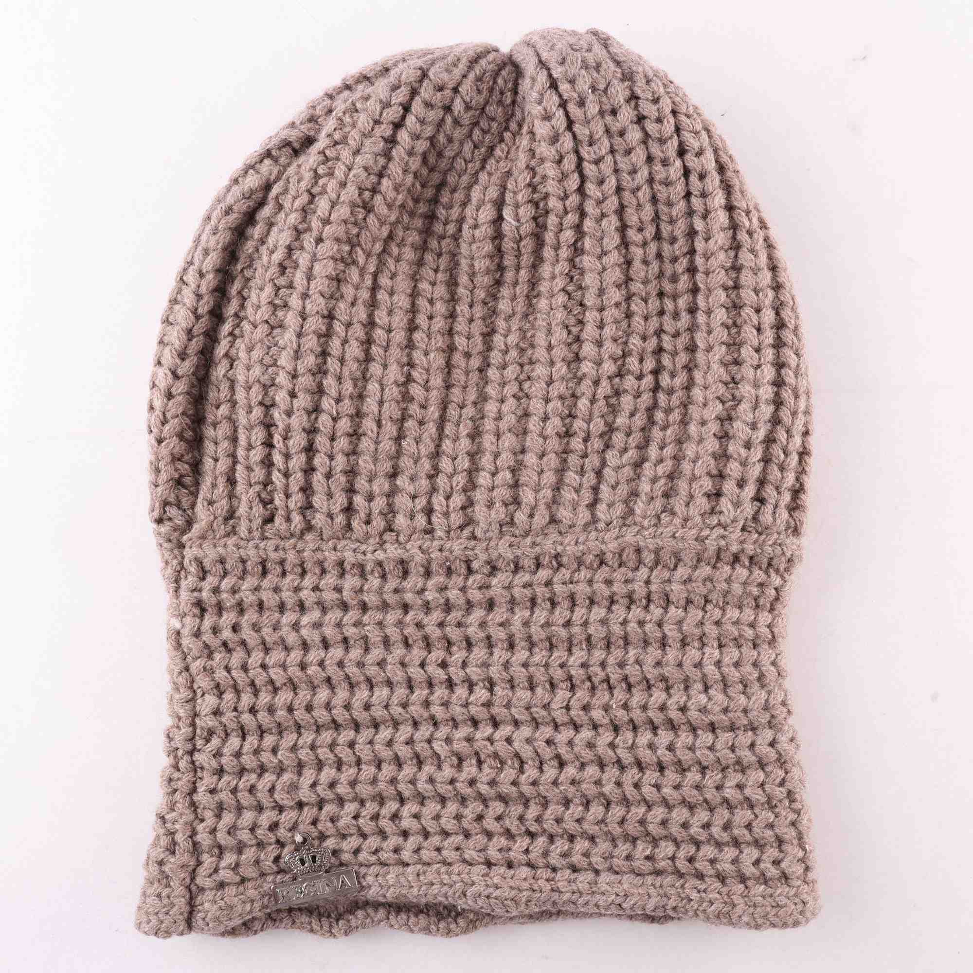 Mössa, Regina, brun, ull, kashmir