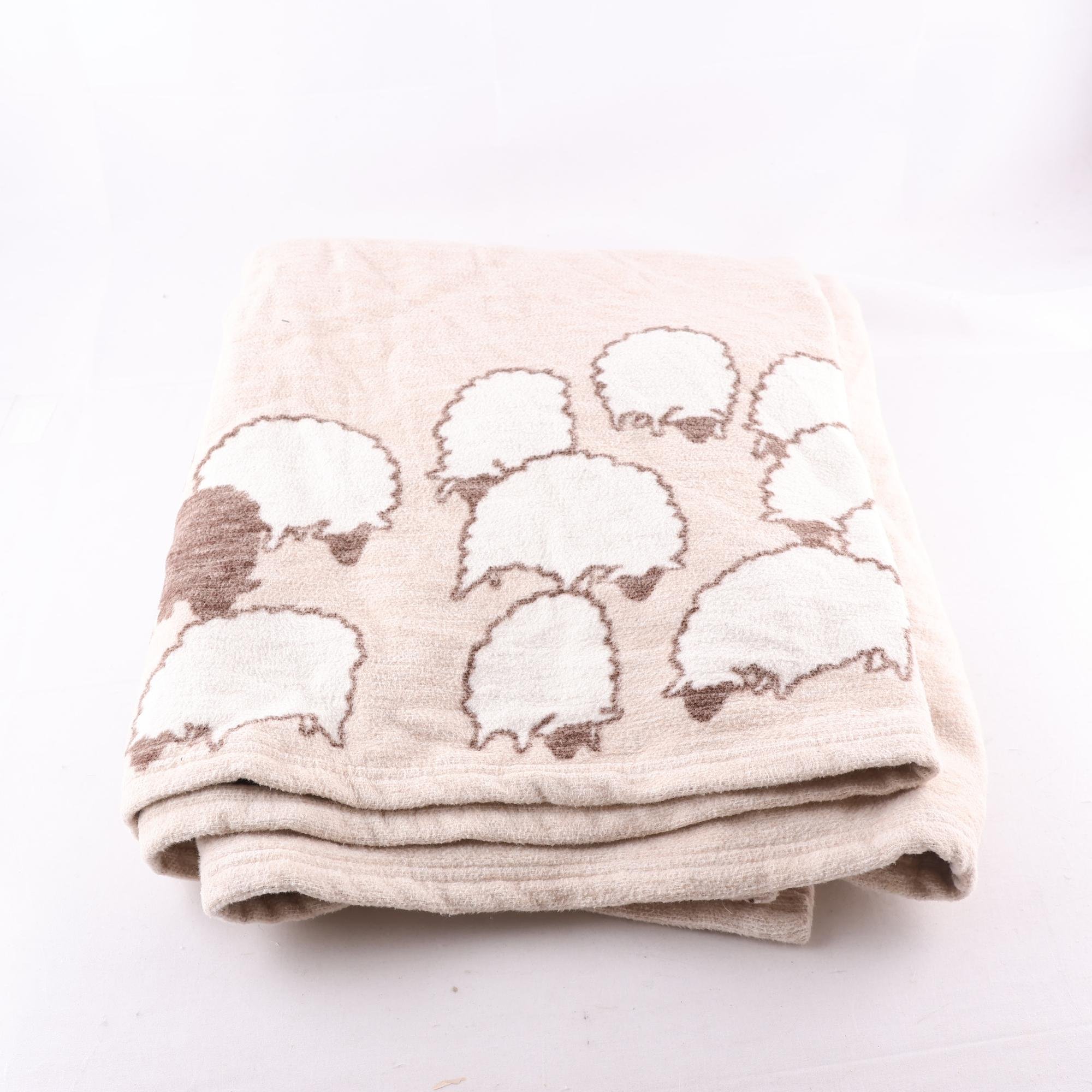 Filt, Cuddledown, beige, får