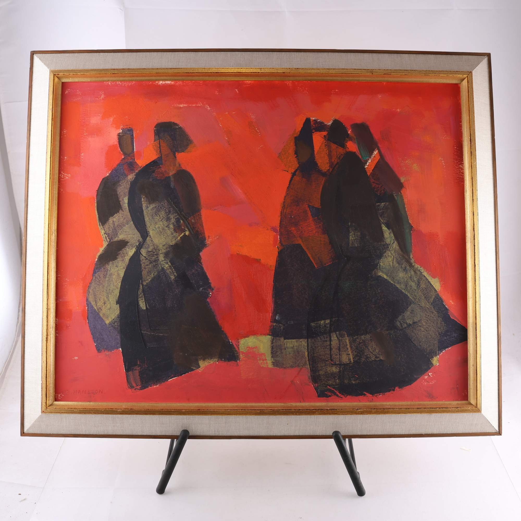 Målning på duk, Brita Hansson, (1918-1979), sign. Endast avhämtning.