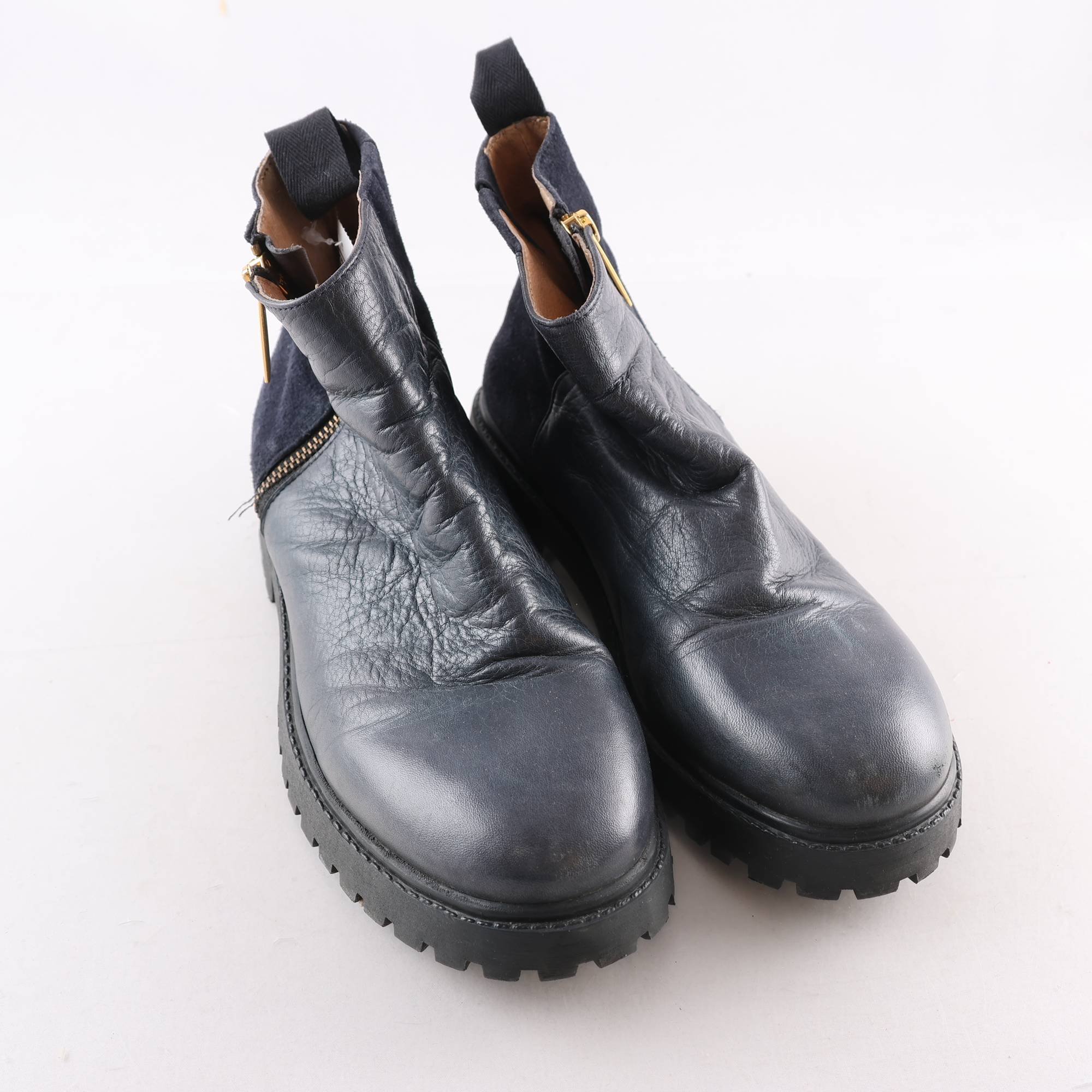 Skor, Rodebjer, blå, stl. 37