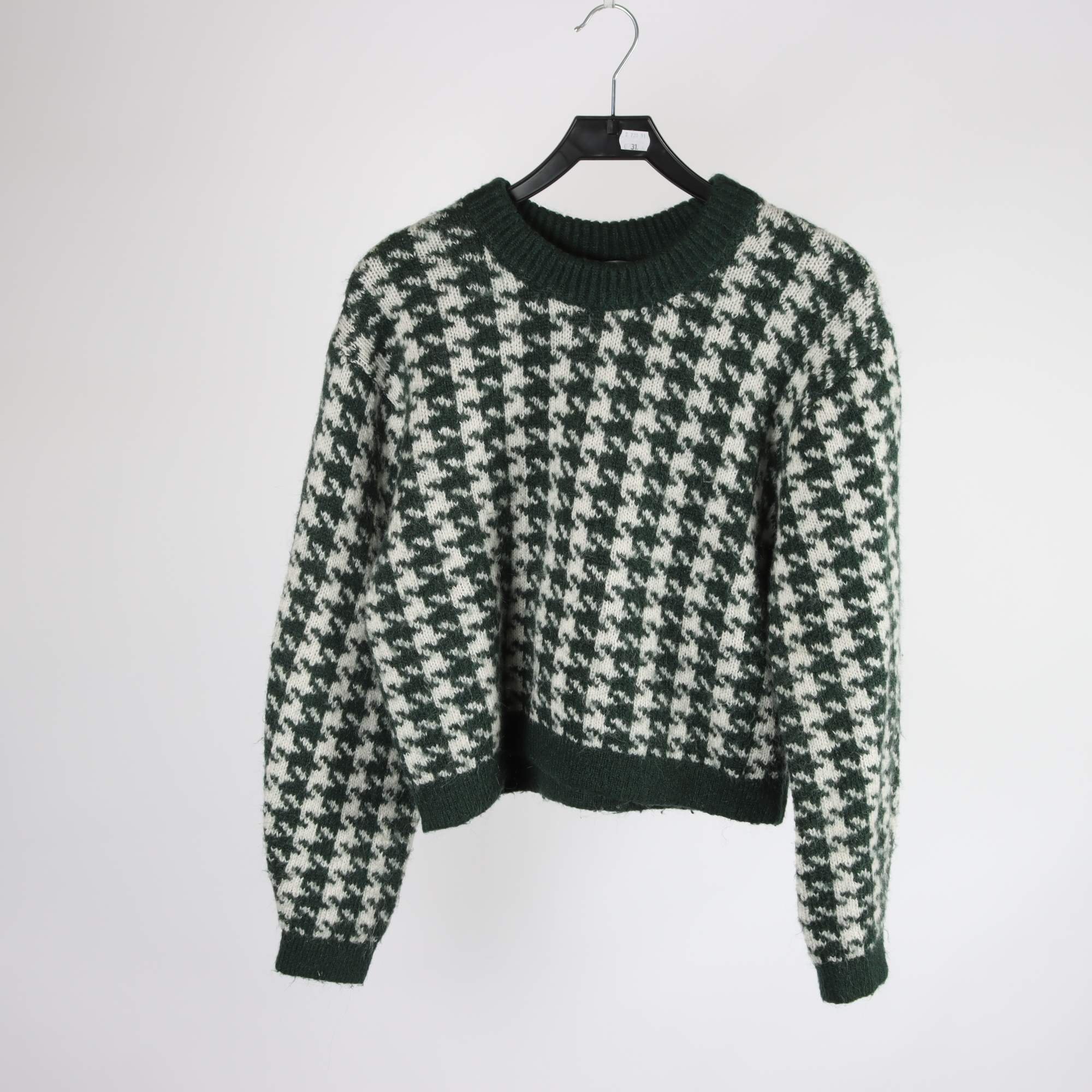 Tröja, &Other Stories, grön, vit, stl. XS