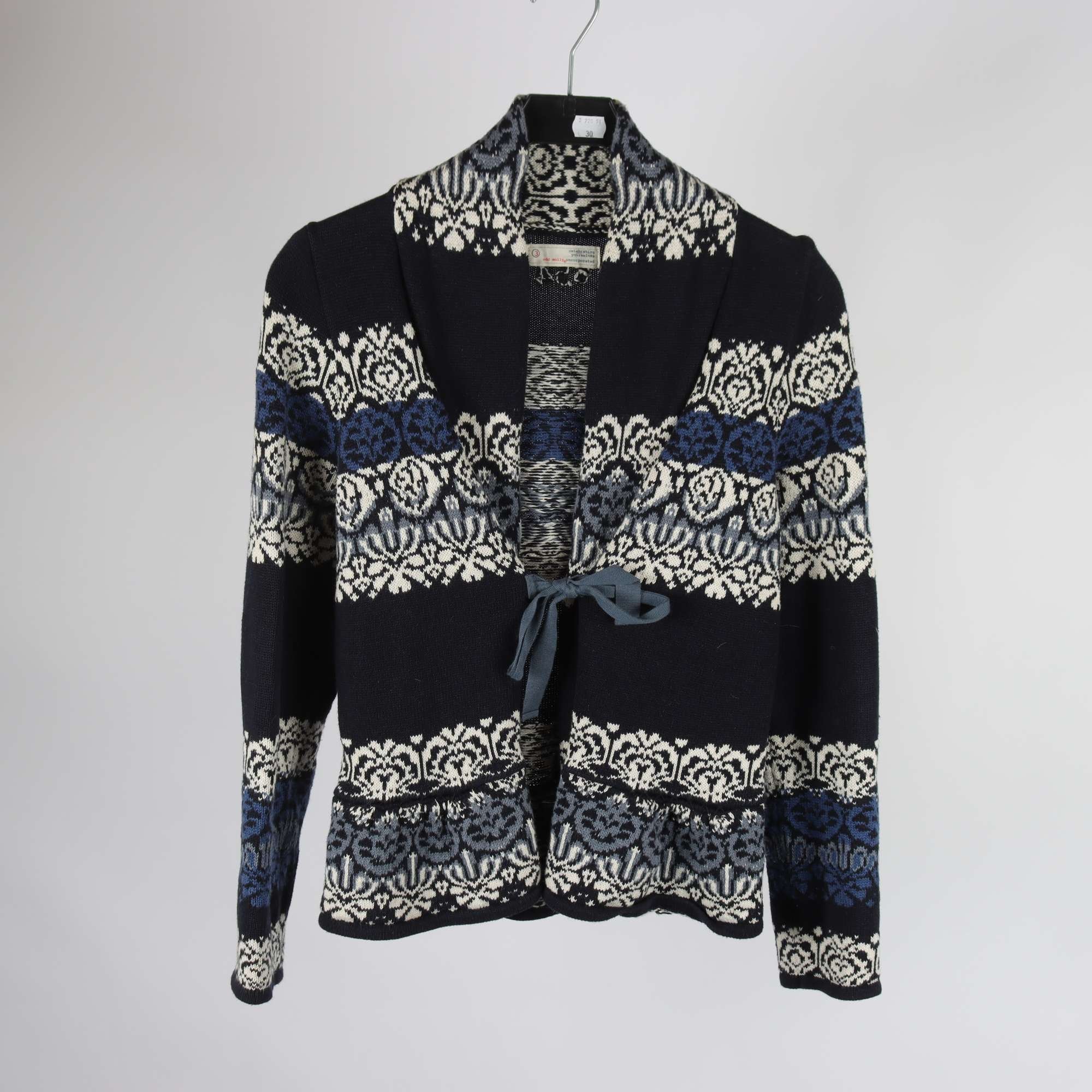 Kofta, Odd Molly, blå, vit, stl. 3 (L)