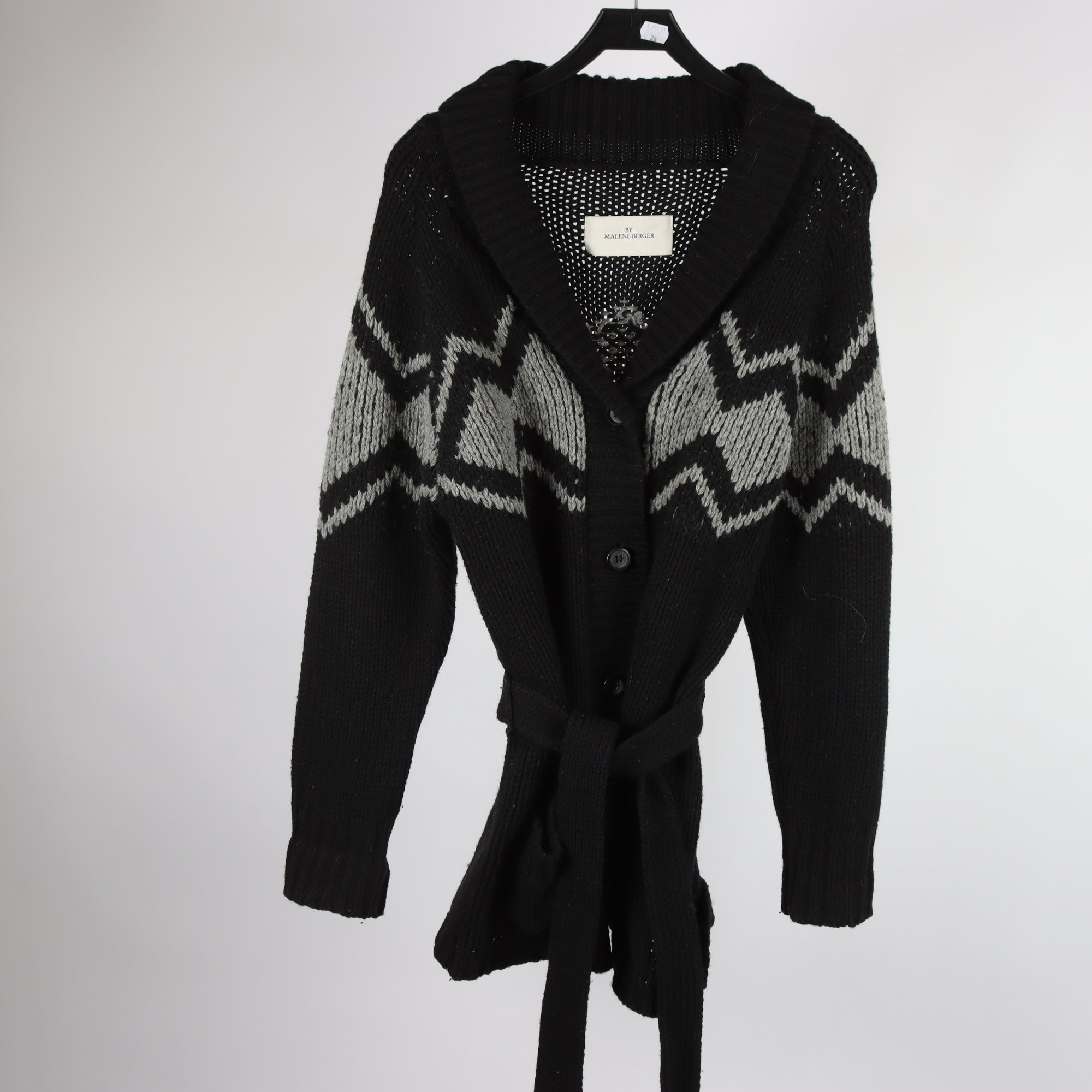 Kofta, By Malene Birger, svart, grå, stl. M