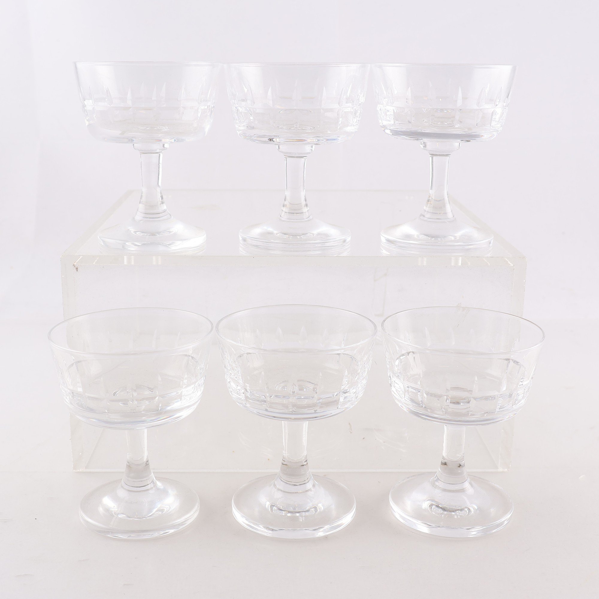 Likörglas, City, Vicke Lindstrand, Kosta Boda, 6 st. Samfraktas ej.