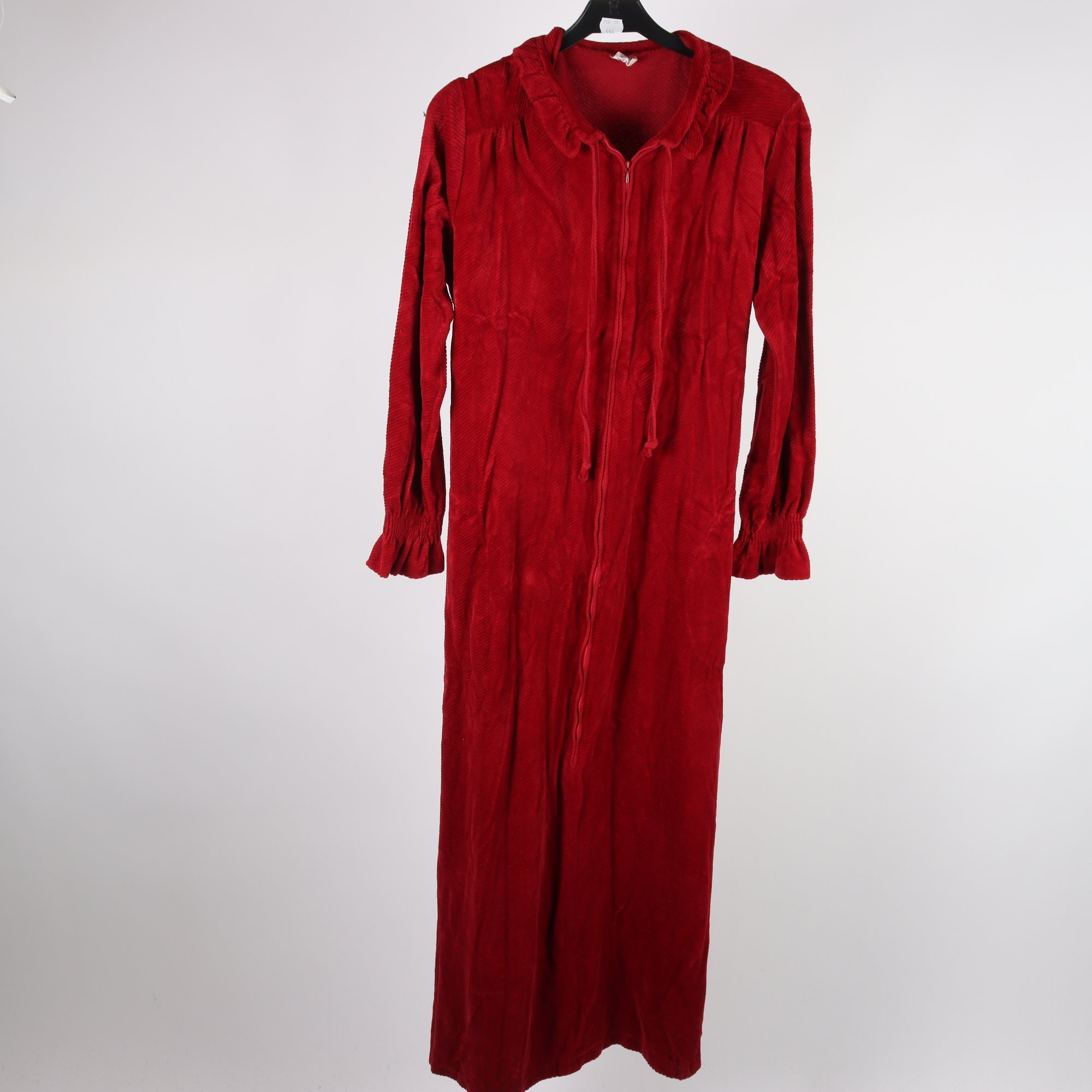 Morgonrock, Christin Modeller, vinröd, retro, stl. 42.