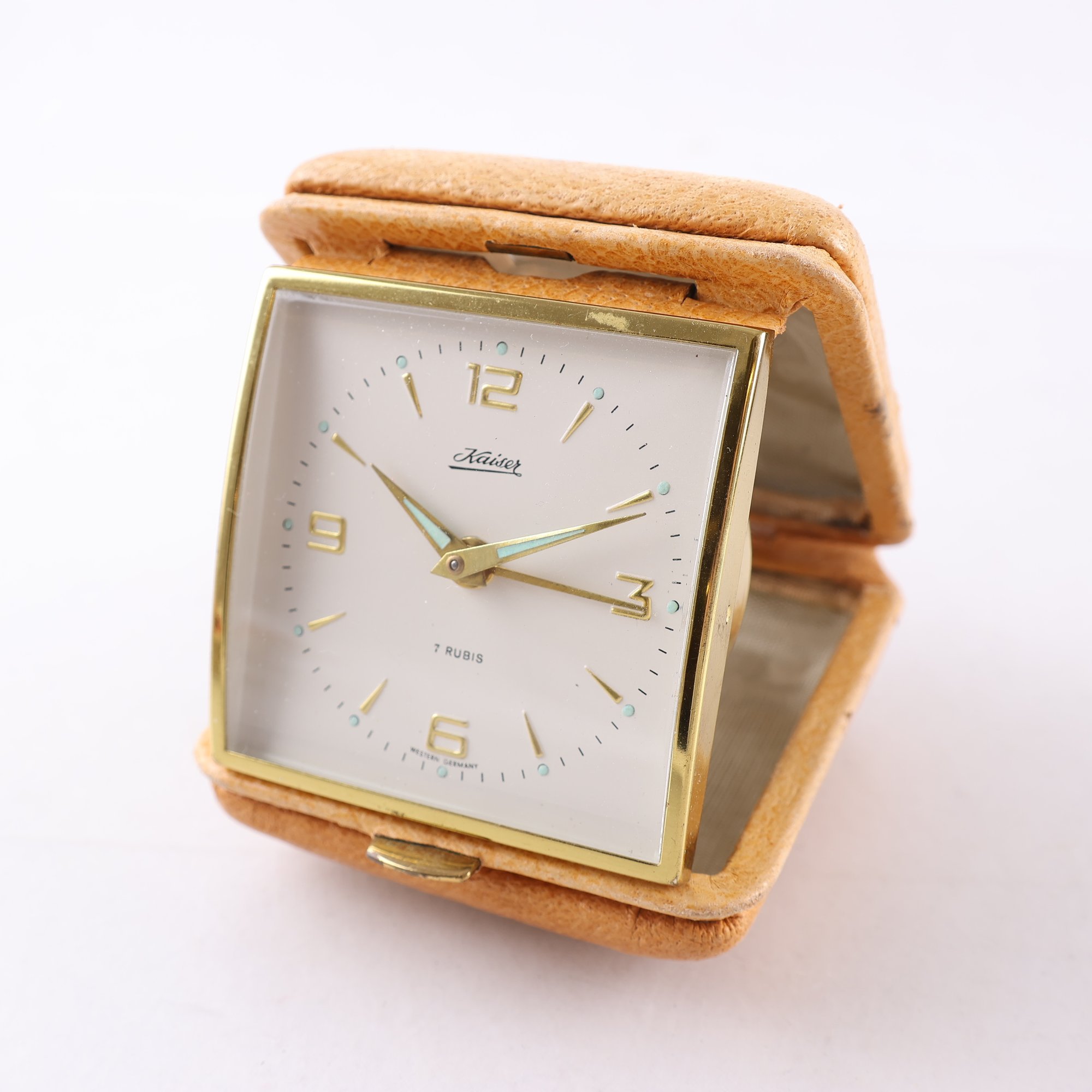 Reseur, väckarklocka, Kaiser, Väst Tyskland, vintage