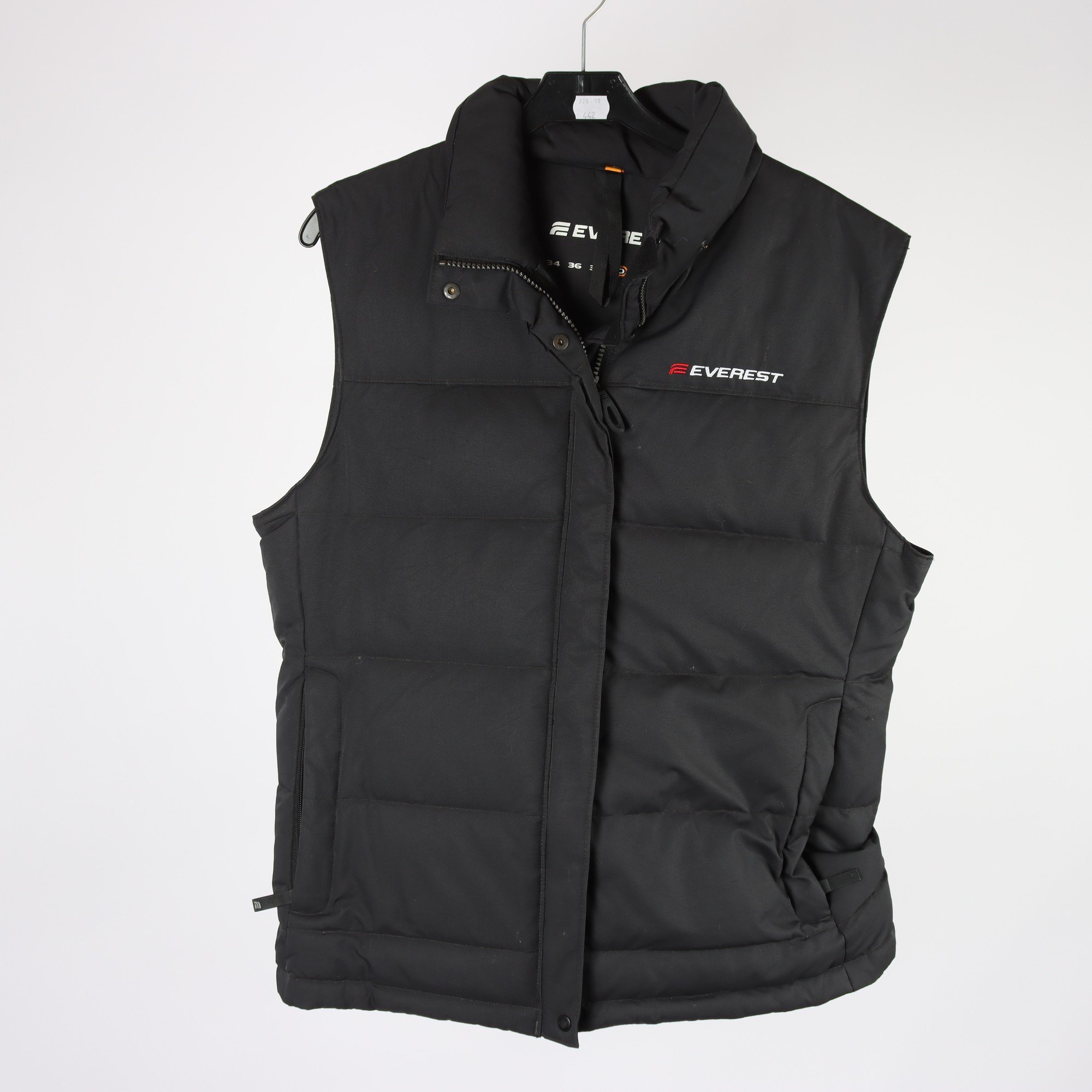 Dunväst, Everest, svart, stl. 40.