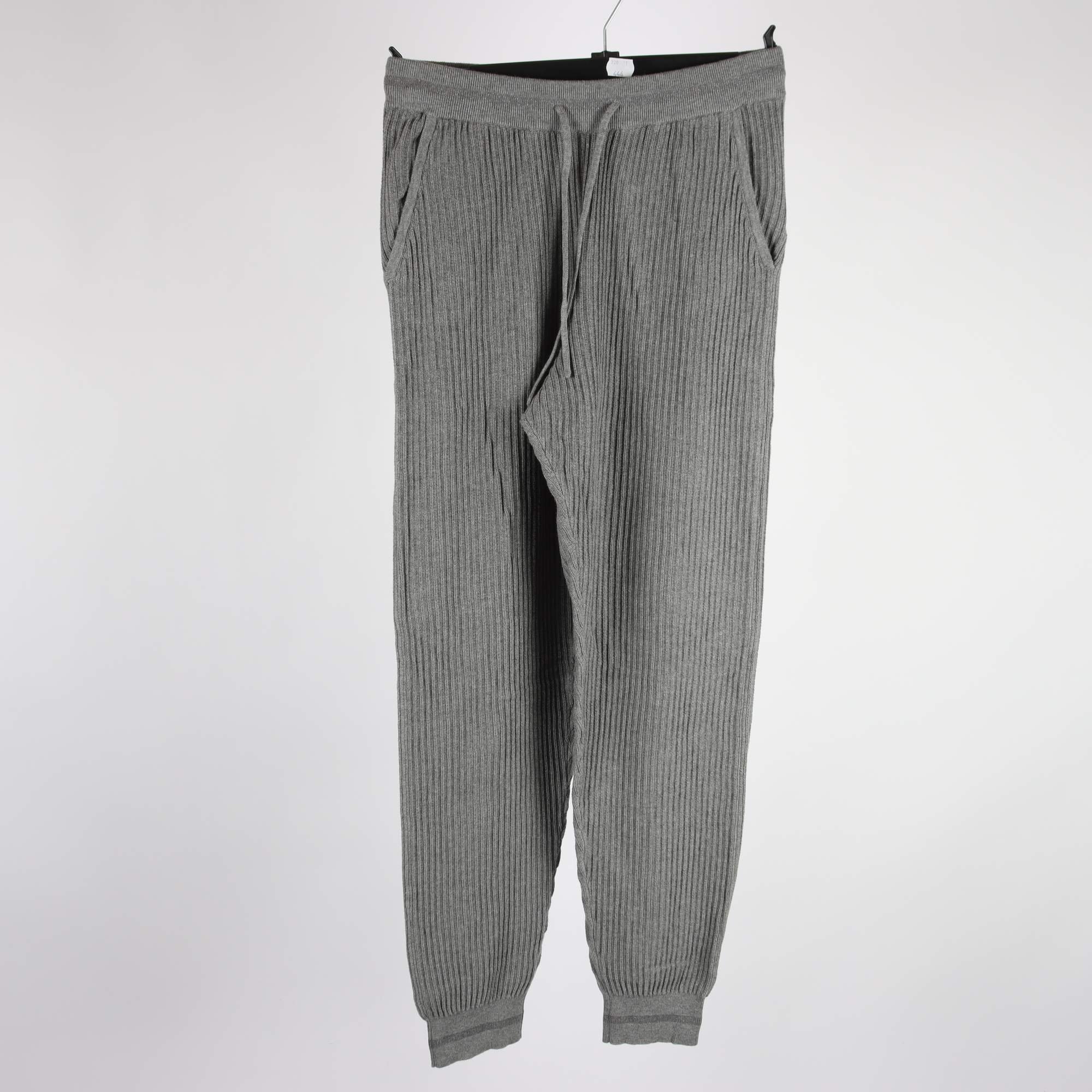 Stickade byxor med mudd, Esprit, grå, stl. XS.