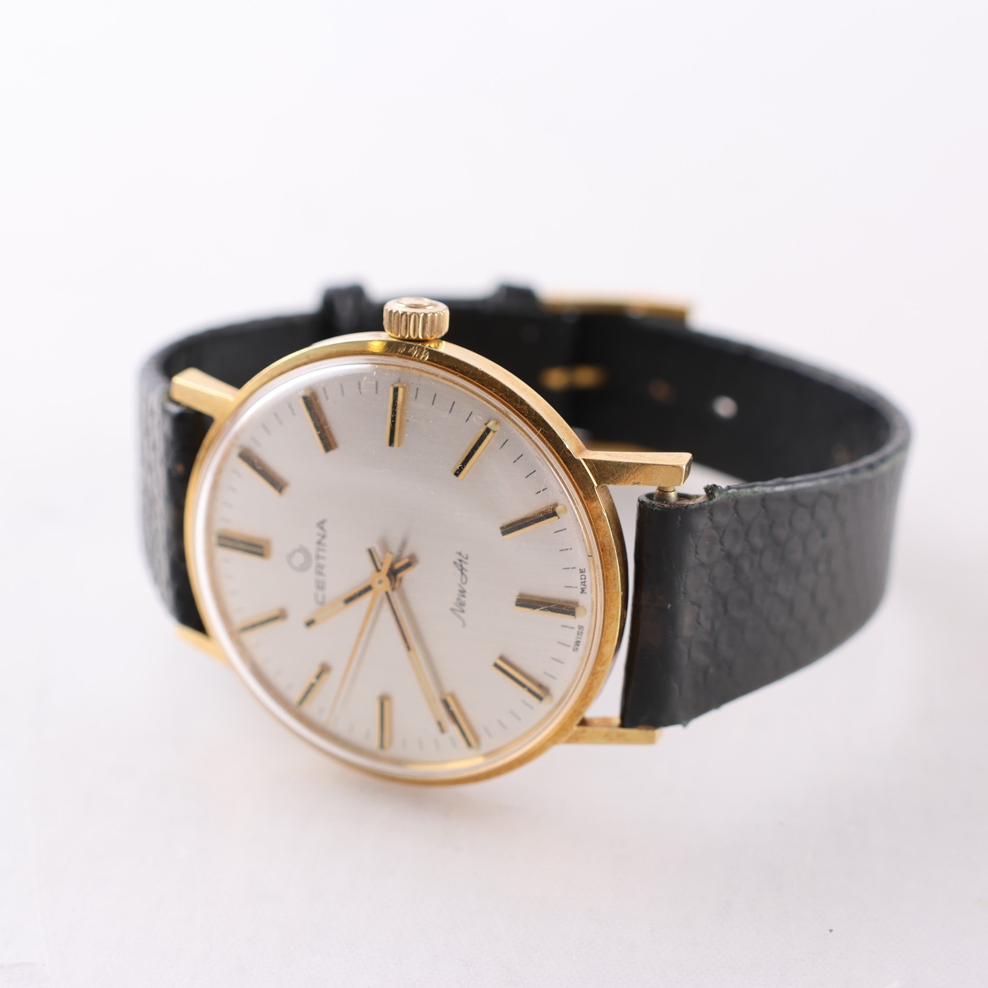 Armbandsur, guld 18k, Certina, New Art, vintage