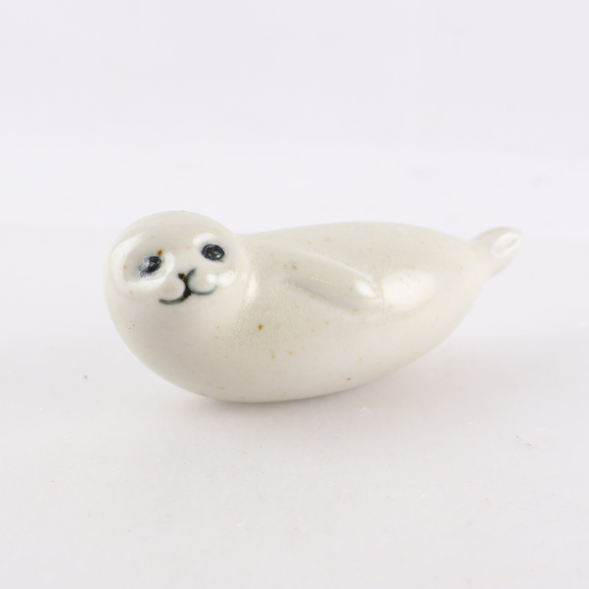 Figurin, keramik, säl, Lisa Larson, Gustavsberg