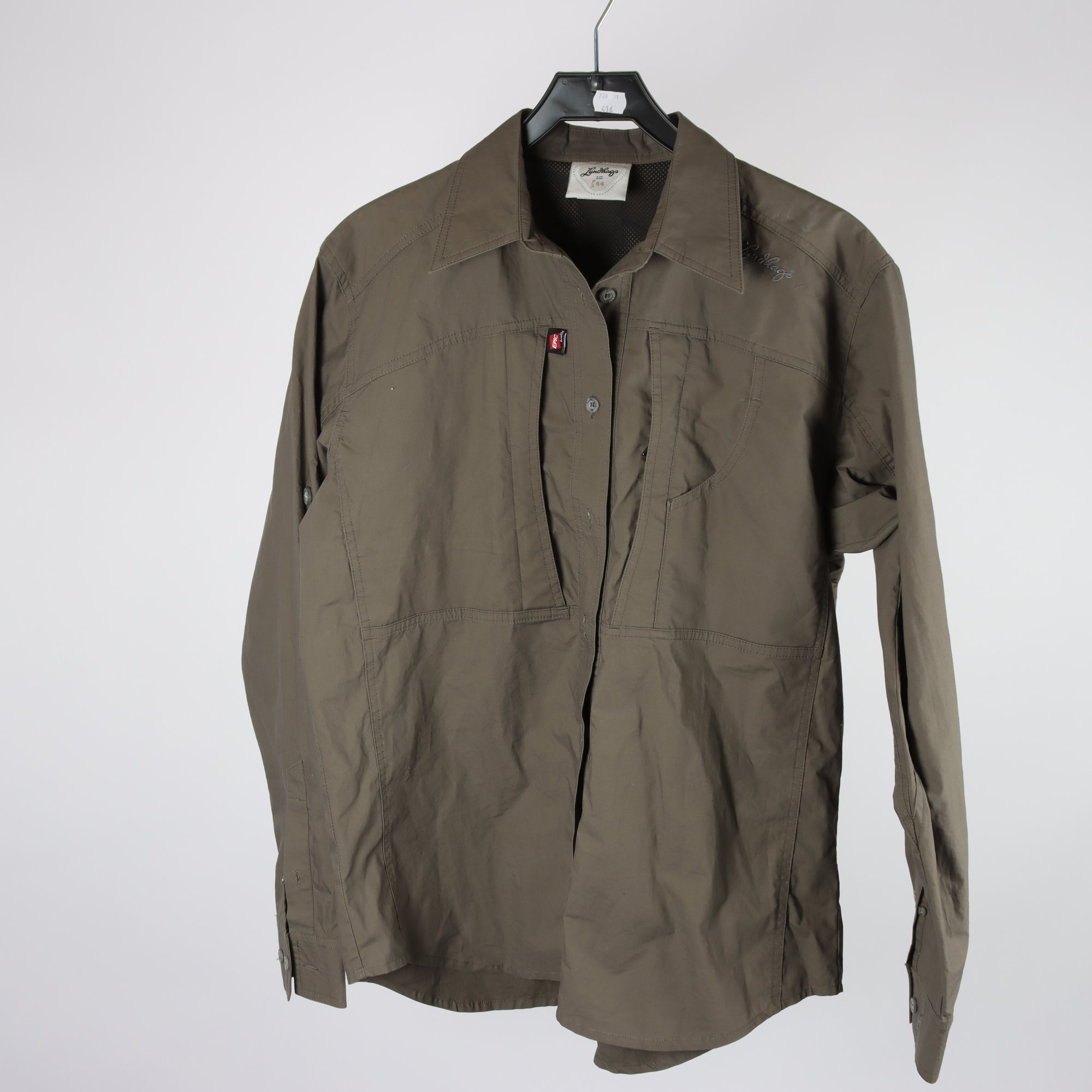 Skjorta, Lundhags, brun, stl. 44.