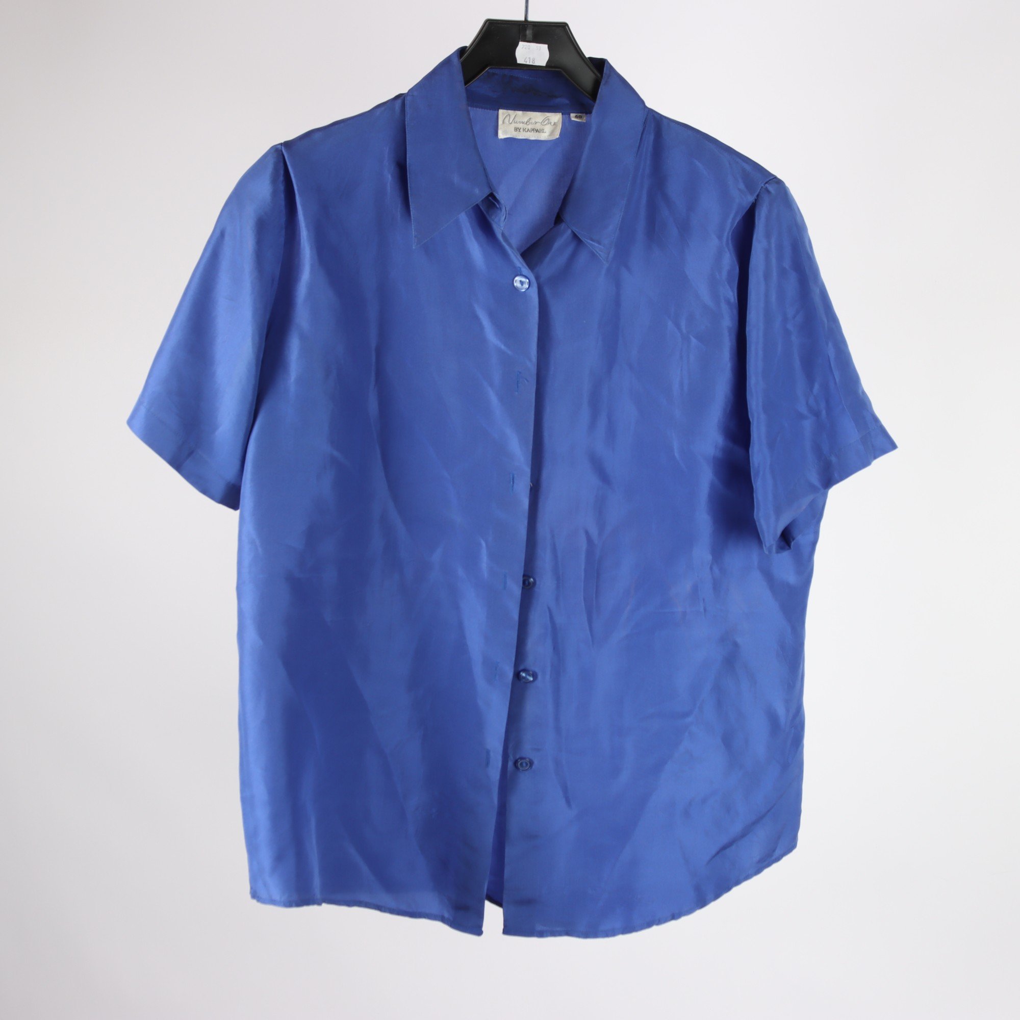 Blus, Number One by KappAhl, lila, 100% silke, stl. 40.