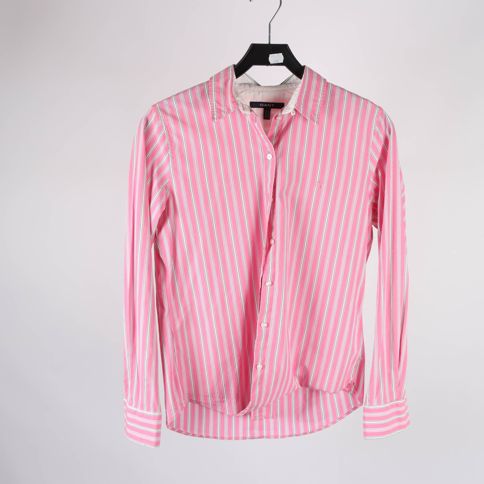 Blus, Gant, randig, rosa, stl. 40.