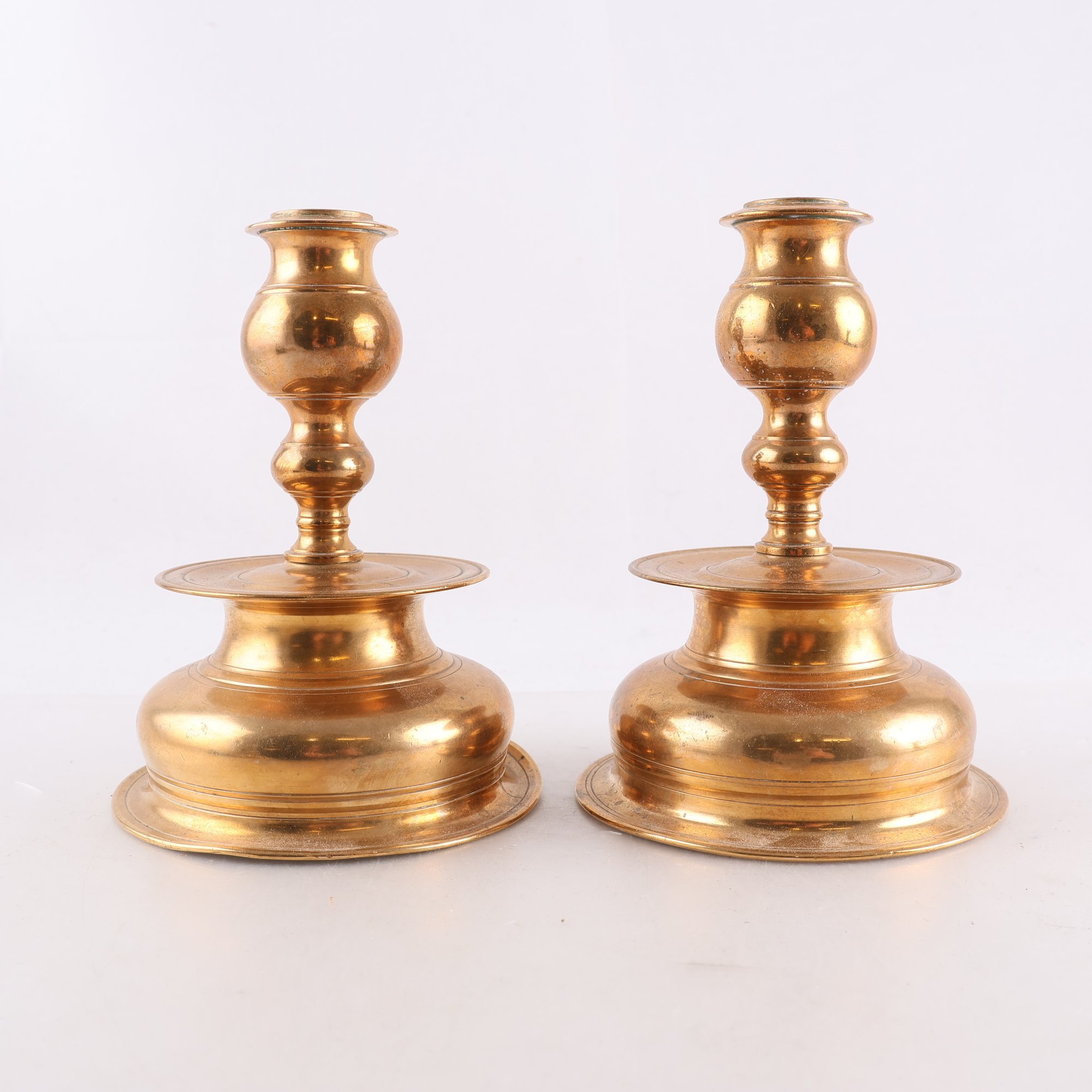 Ljusstakar, mässing, Skultuna, 2 st