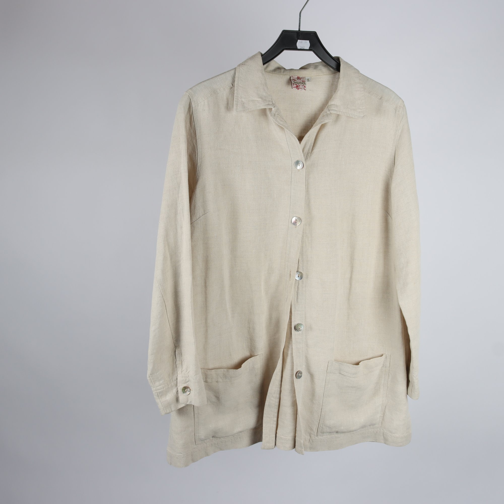 Jacka, Indiska, beige, lin, stl. M.