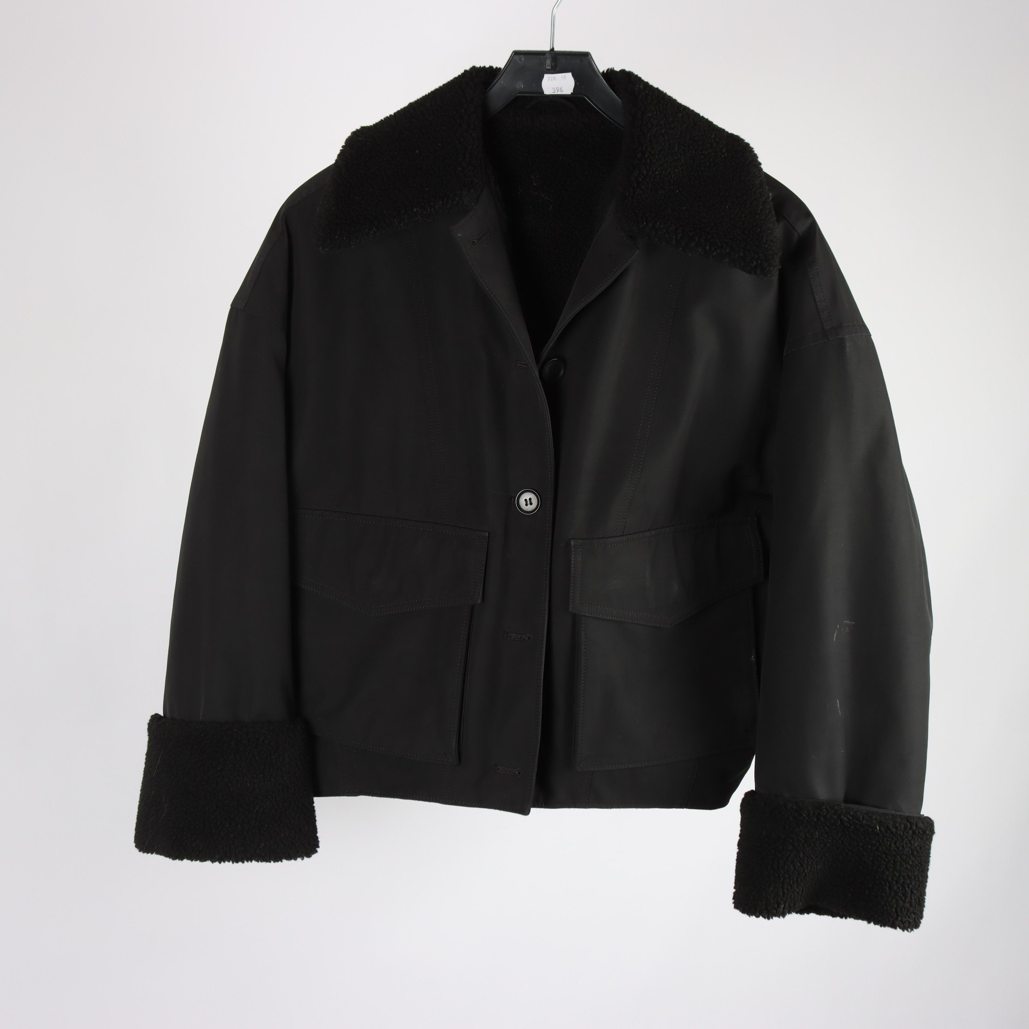 Vinterjacka, & Other Stories, svart, pilefoder, stl. XS.