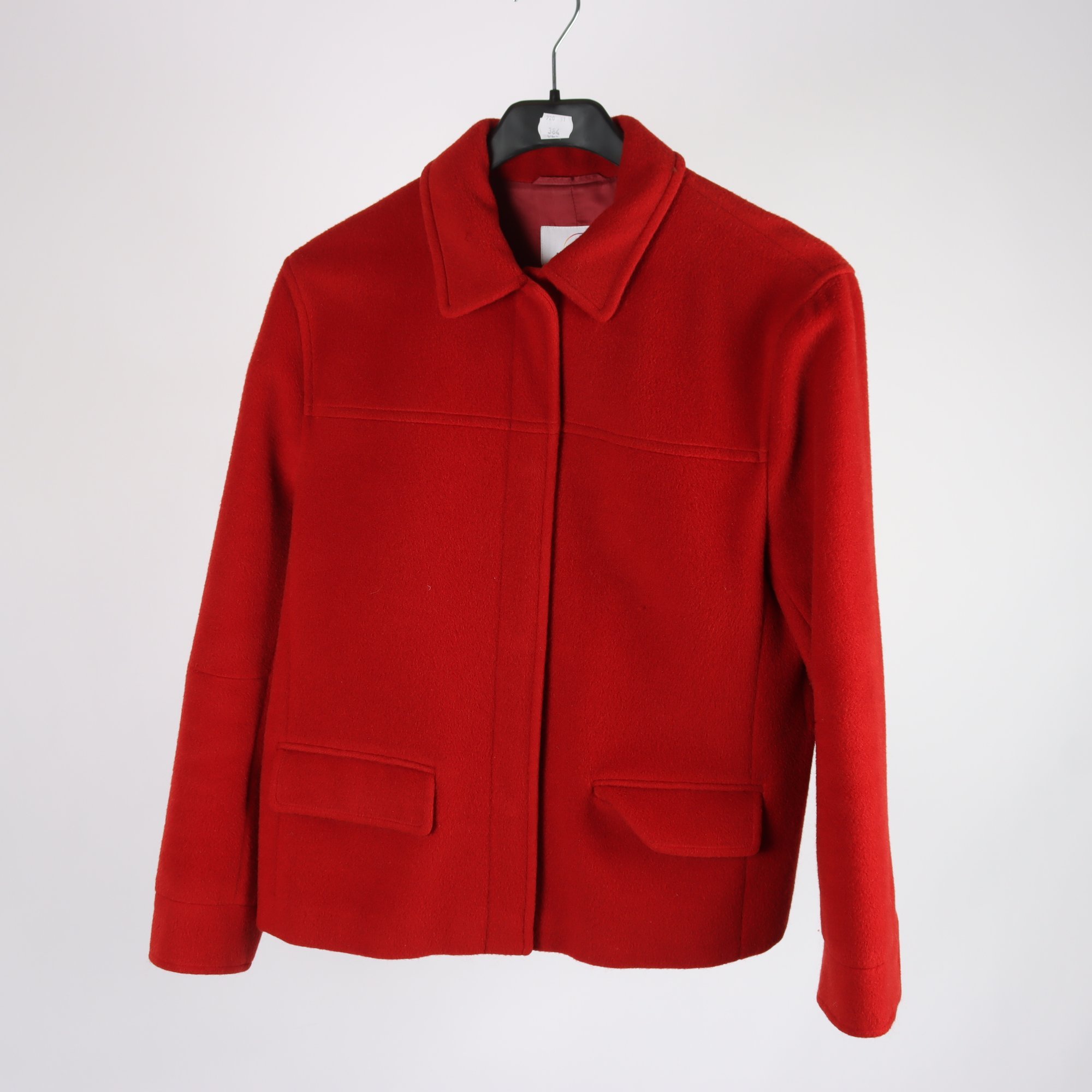 Jacka, Bogner, röd, ull, stl. 40.