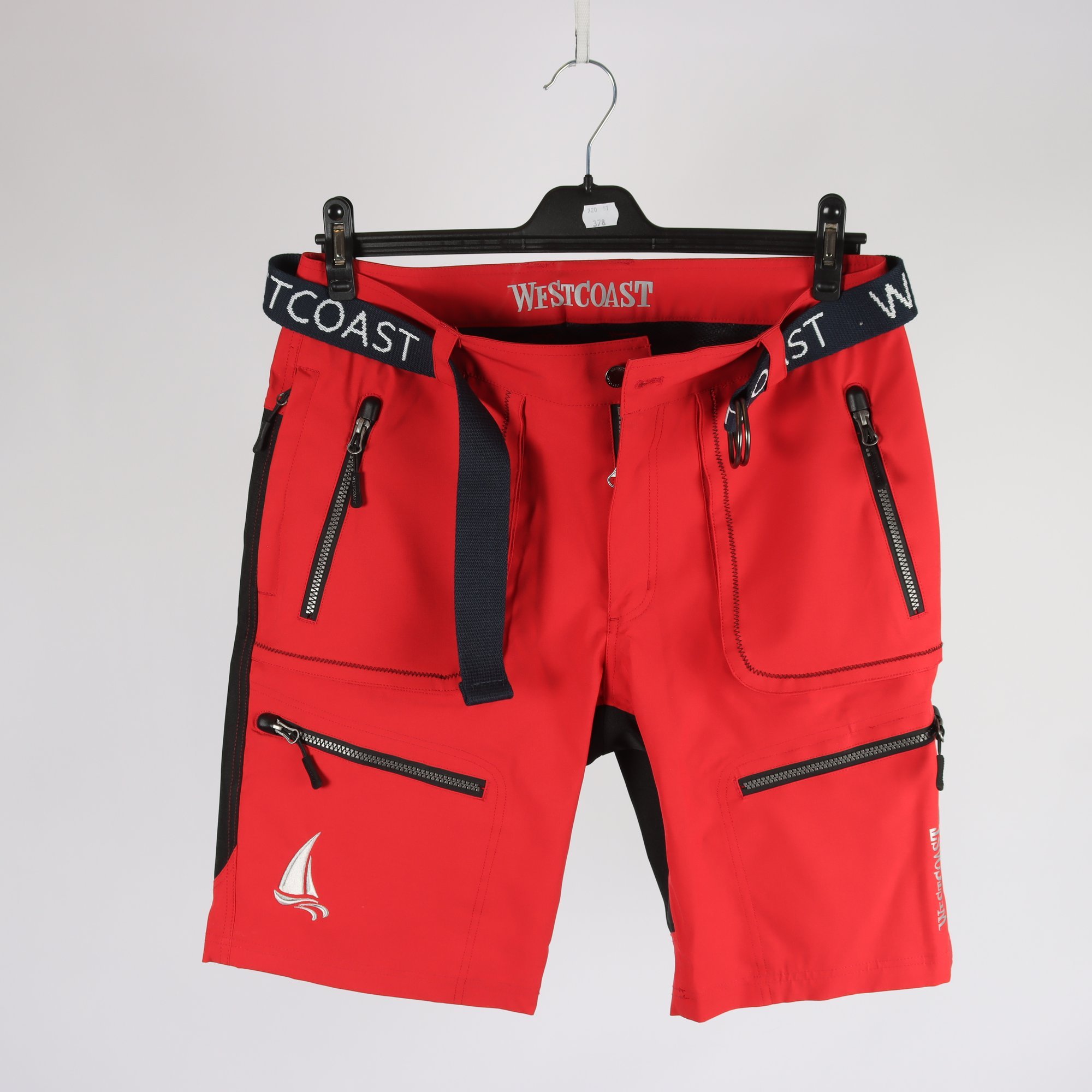 Shorts, West Coast, röd, stl. M.