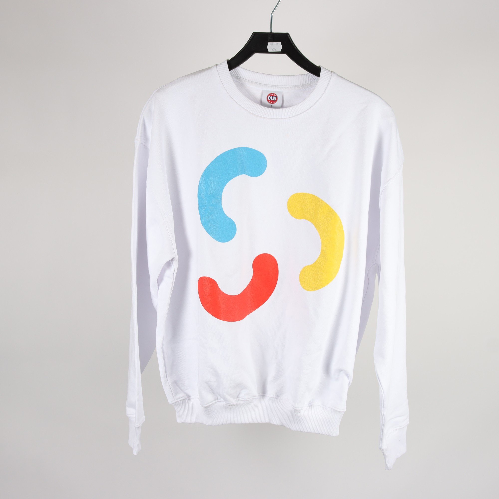 Sweatshirt, OLW, vit, stl. S.