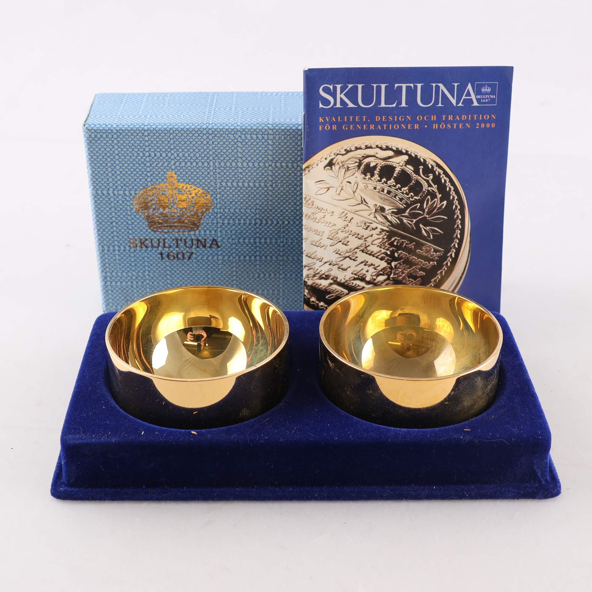 Supkoppar, mässing, Skultuna, 2 st