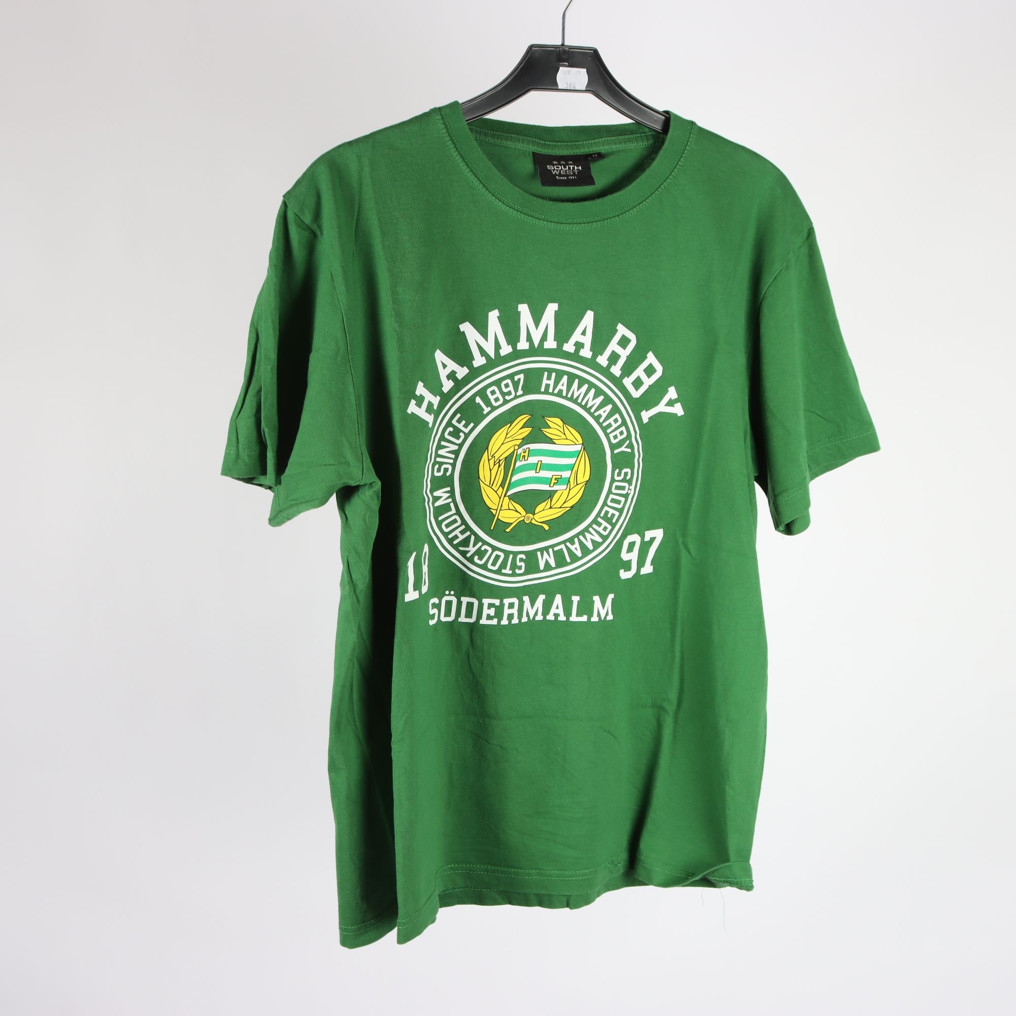T-shirt, South West, Hammarby, HIF, grön, stl. M.