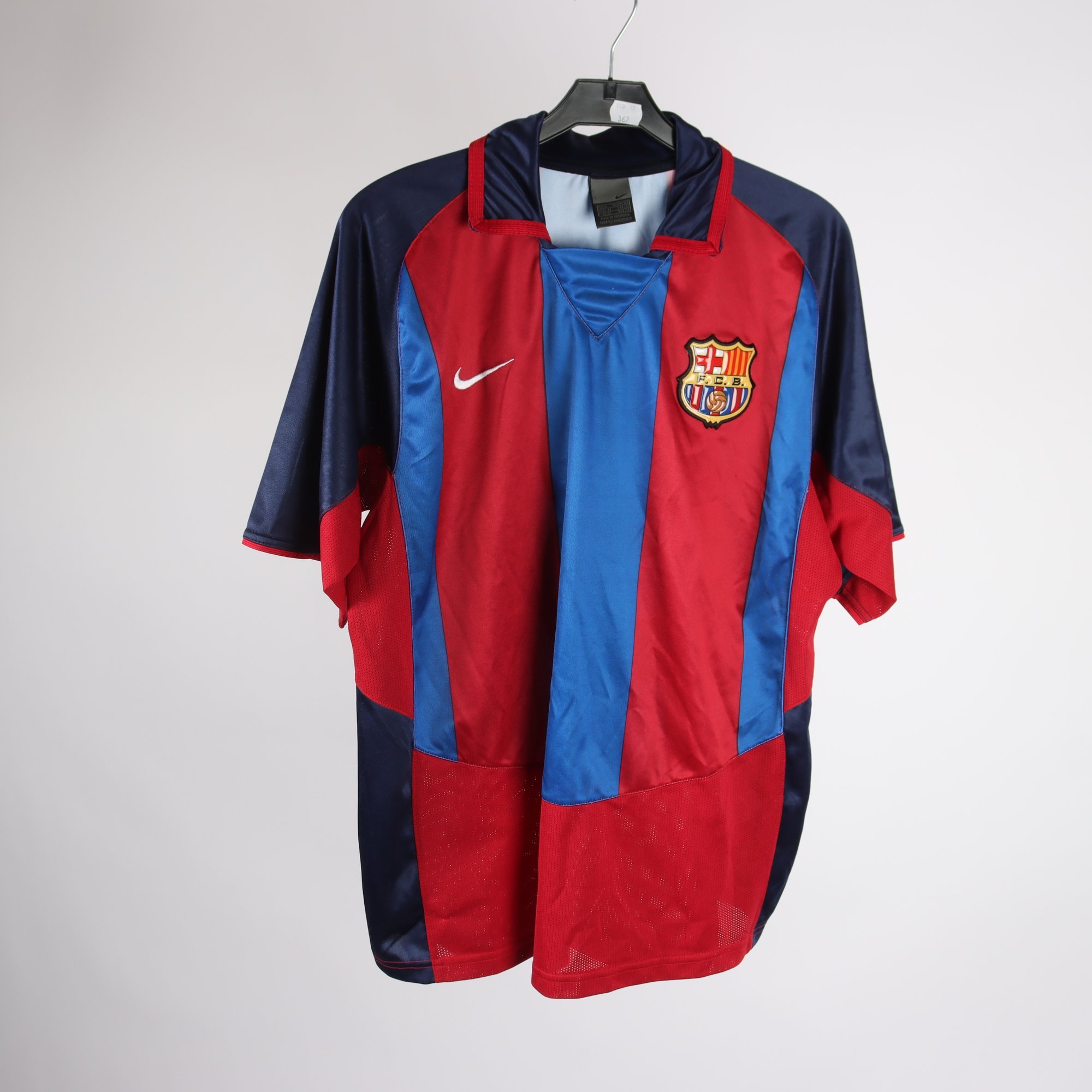 Fotbollströja, Nike, FCB, blå, röd, Davids, stl. M.