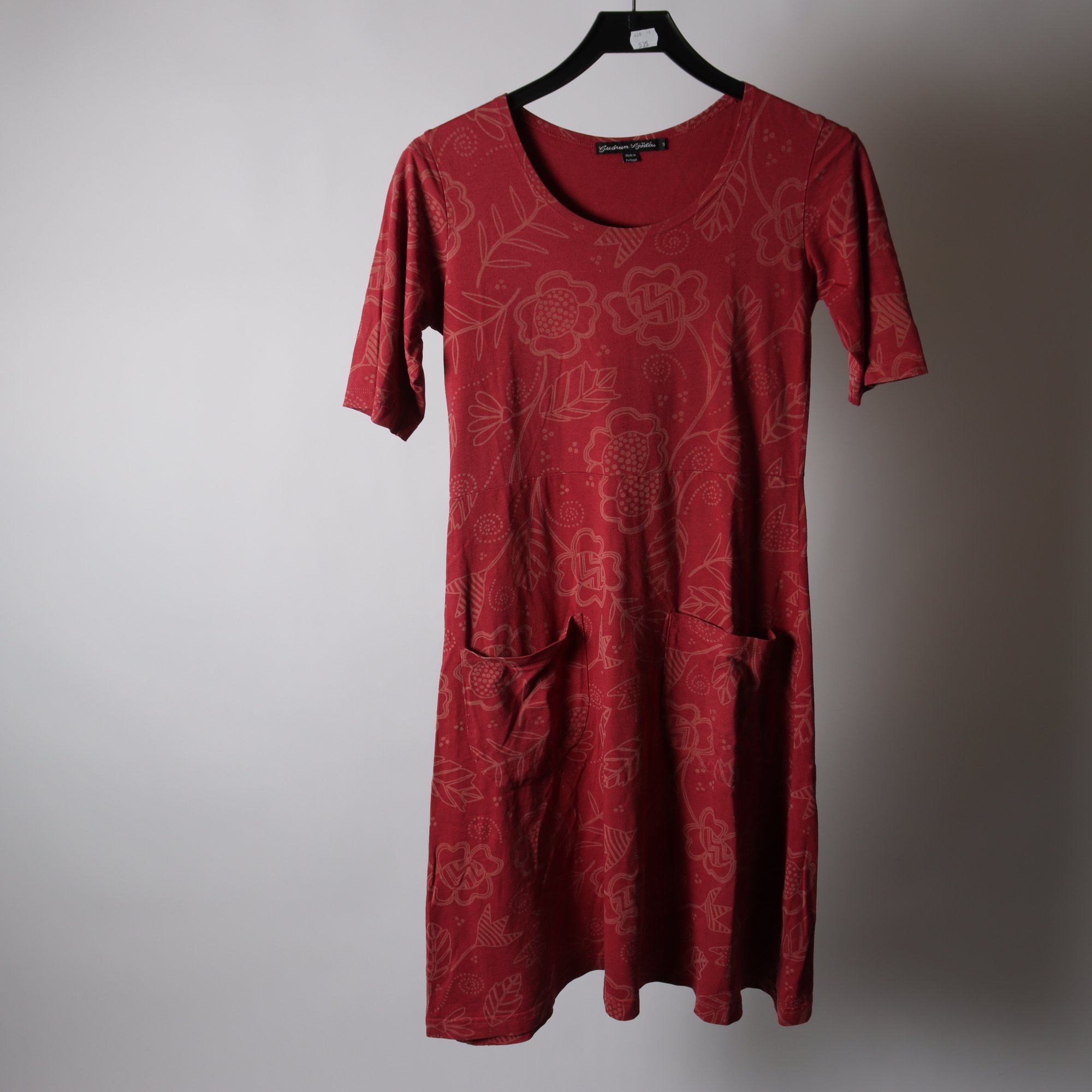 Klänning, Gudrun Sjödén, ljusröd, stl. S.