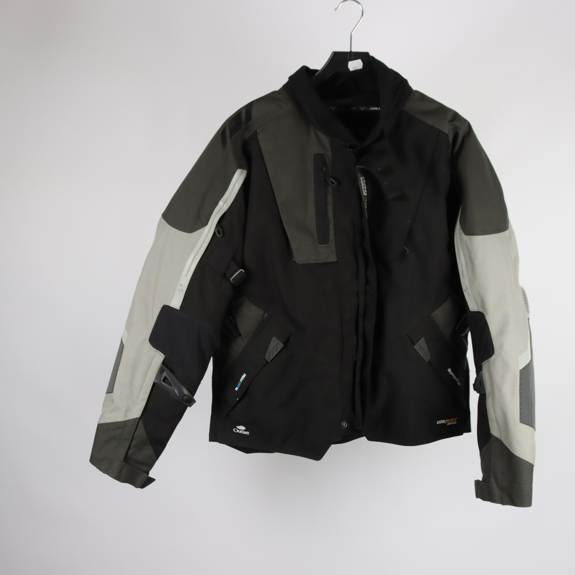 Motorcykeljacka, Spyder, grå, svart, stl. L.