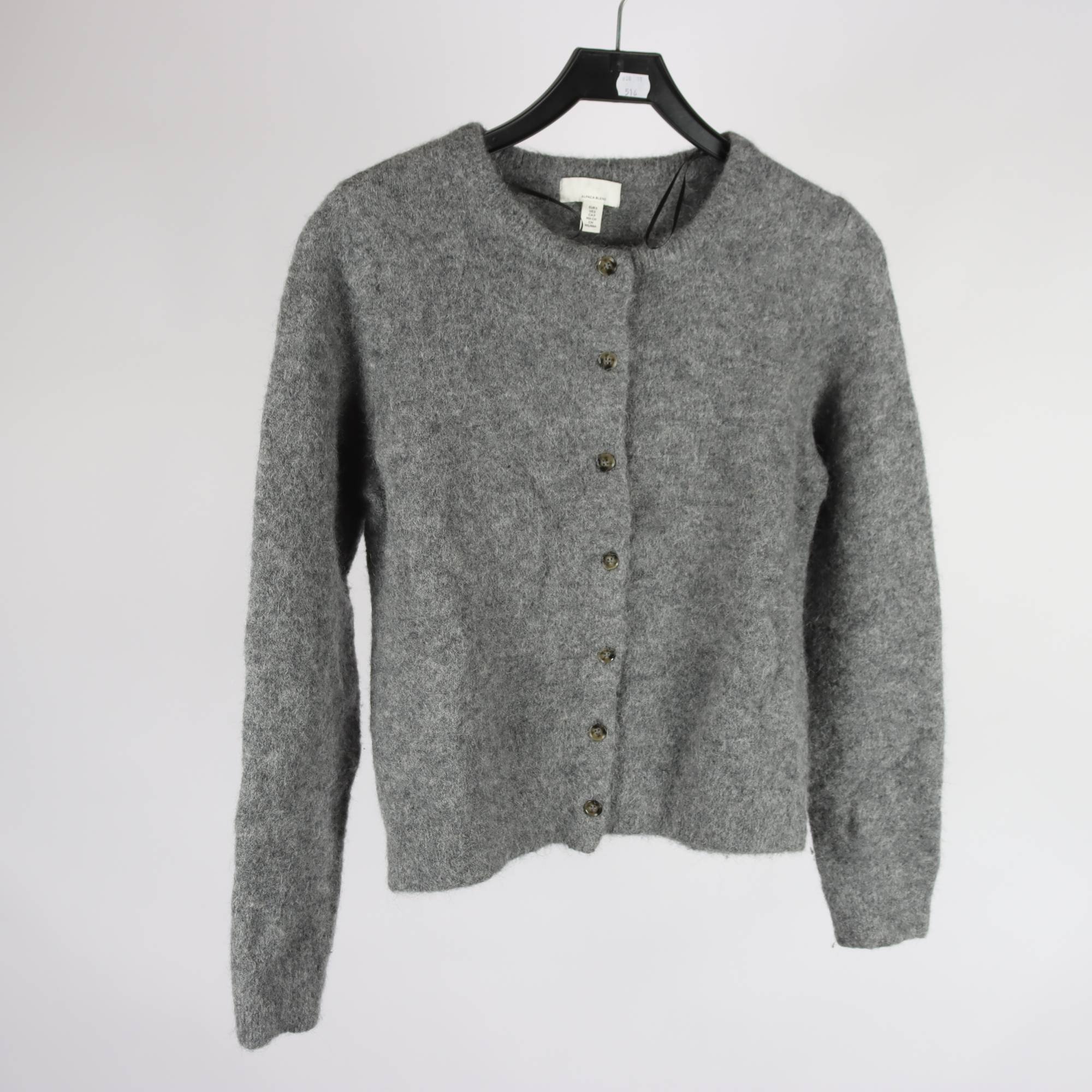 Kofta, H&M, grå, alpaca, stl. S.