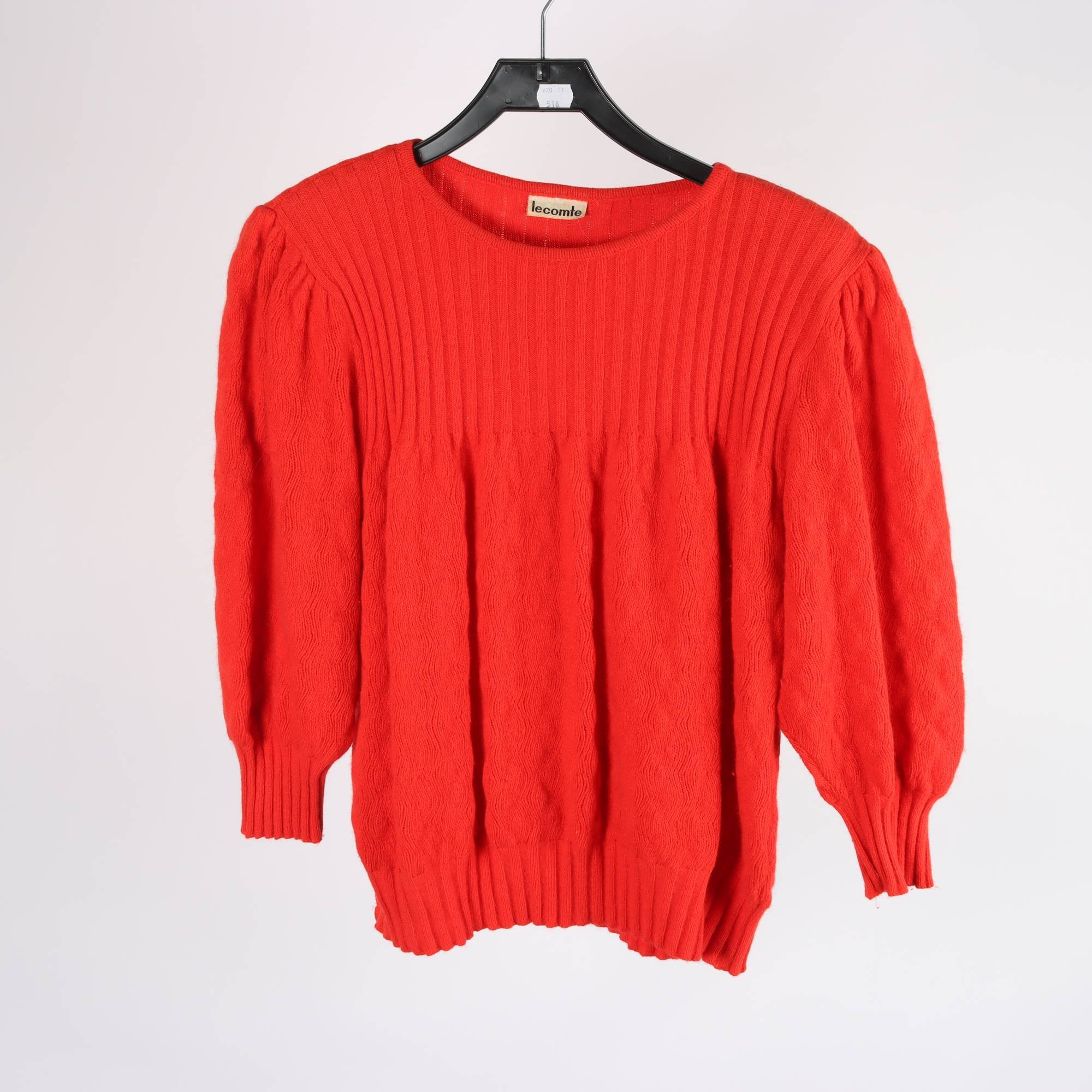 Tröja, Le Comte, röd, ull, angora, retro, stl. 42.