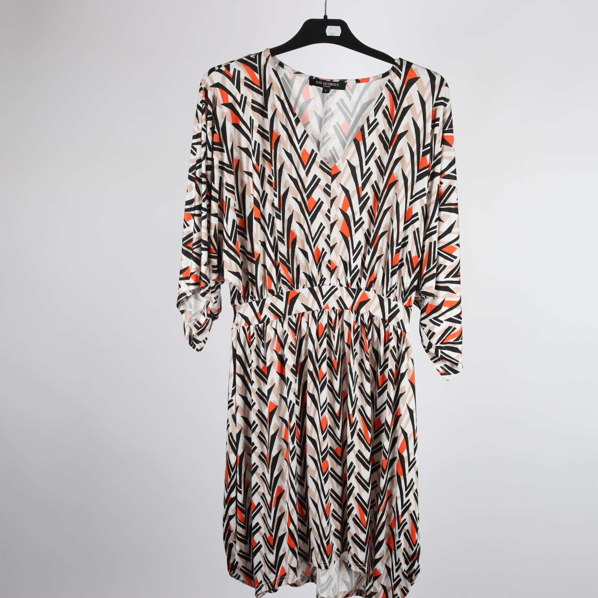 Klänning, Ilse Jacobsen, beige, orange, stl. S.