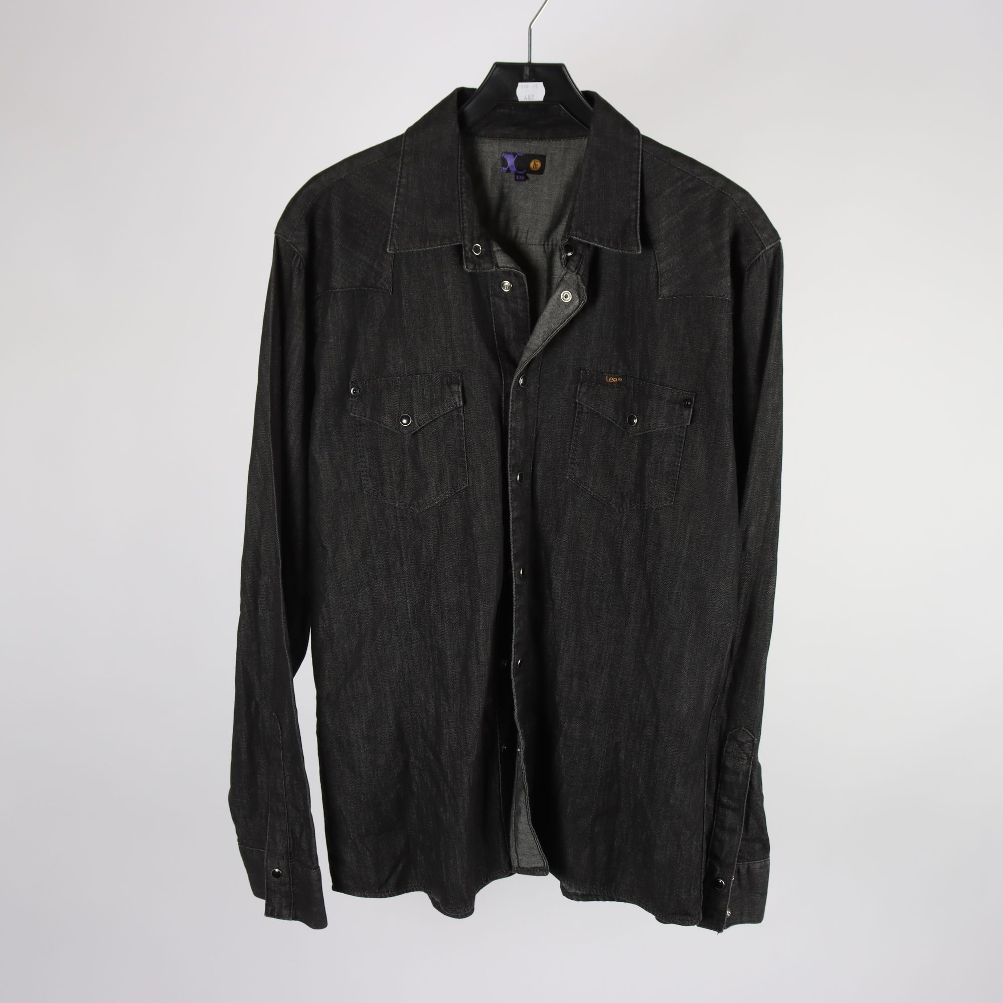 Jeansskjorta, Lee, svart, stl. XXL.