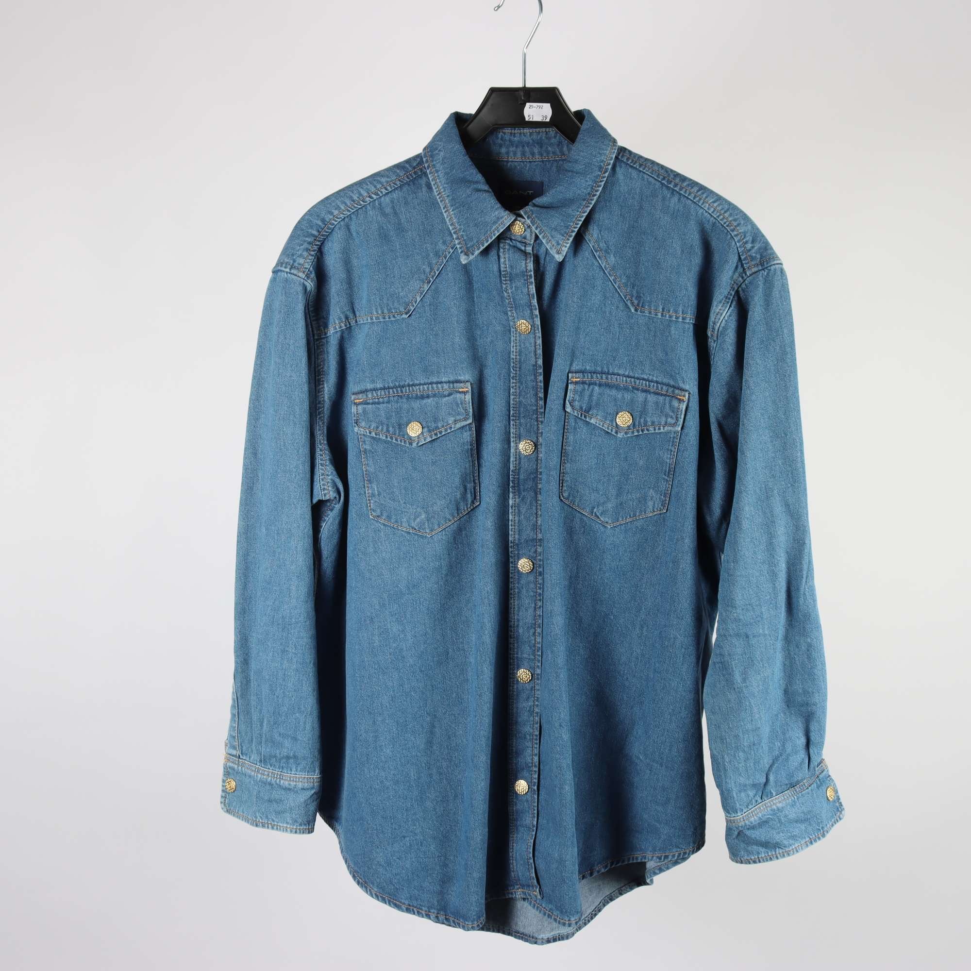 Jeansskjorta, Gant, stl. 44