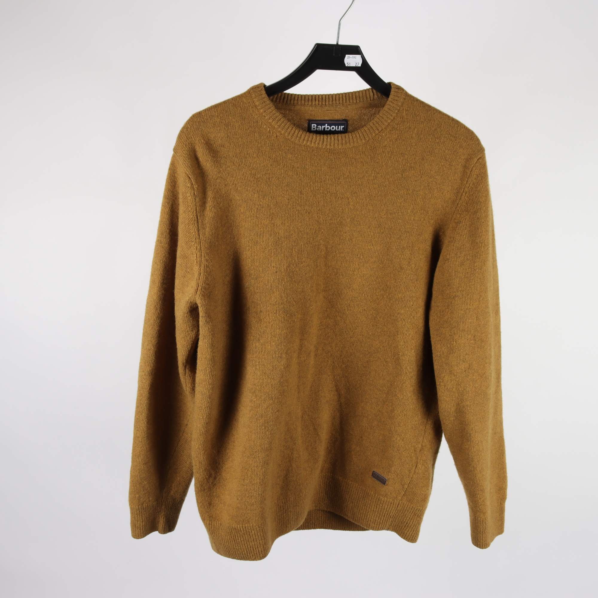 Stickad tröja, Barbour, 100% ull, stl. L