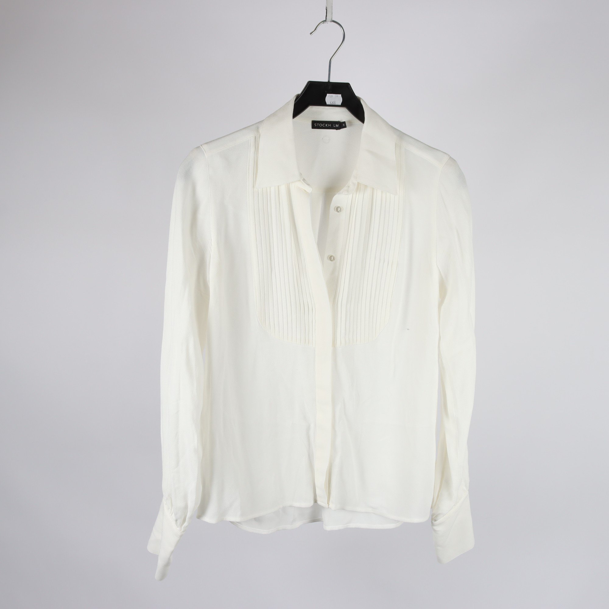 Blus, Stockh LM, vit, stl. 36.