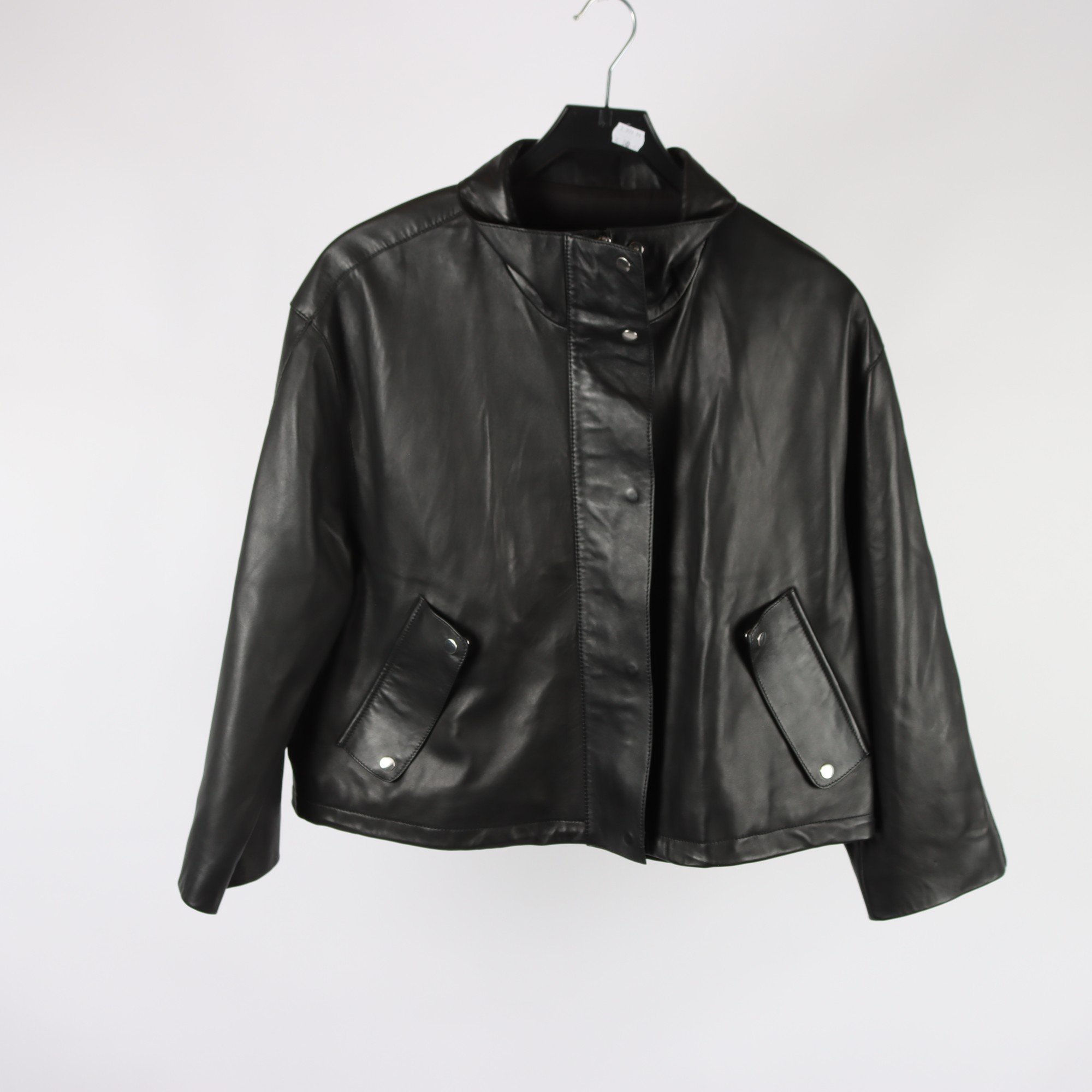 Skinnjacka, Massimo Dutti, svart, stl. M