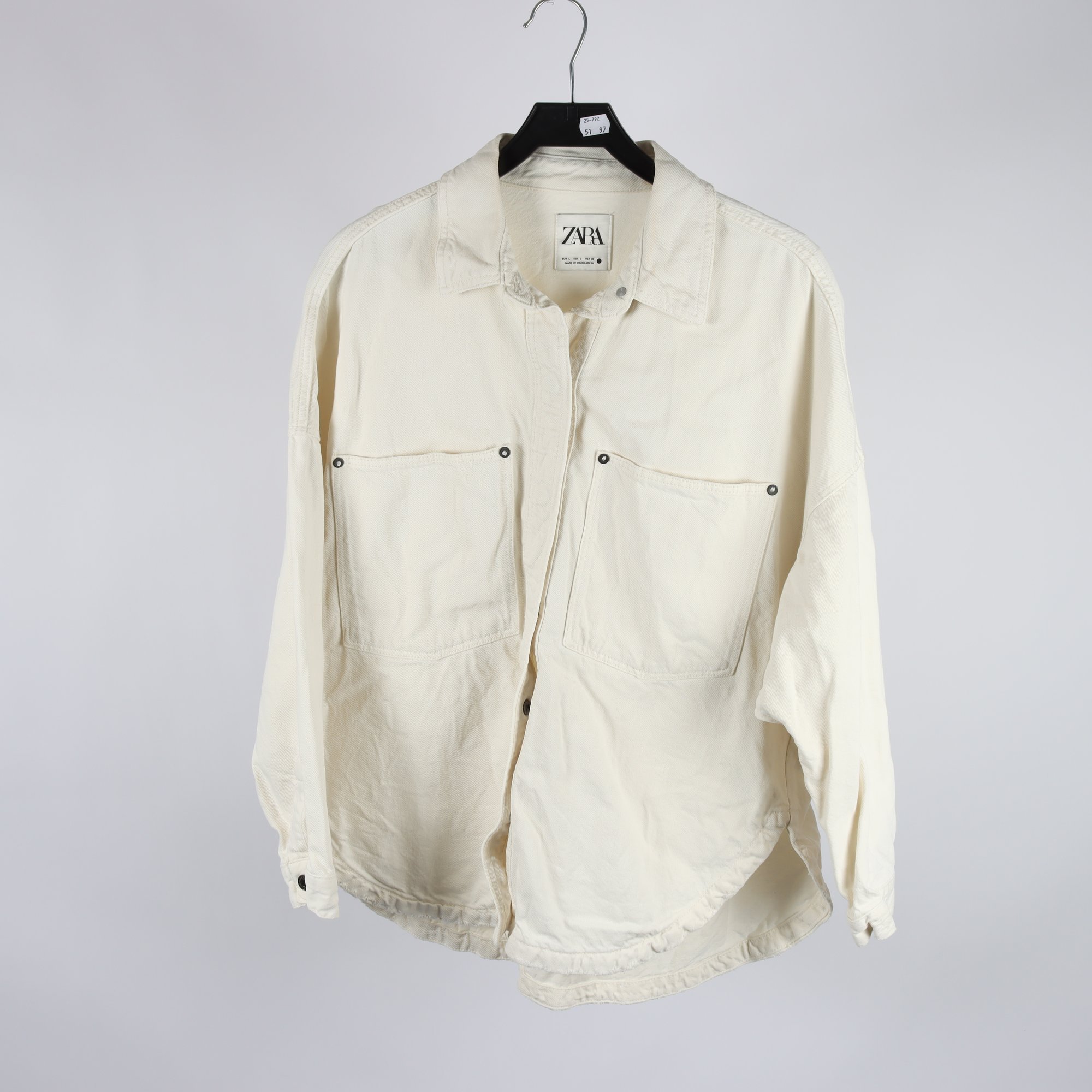 Jeansskjorta, Zara, stl. L