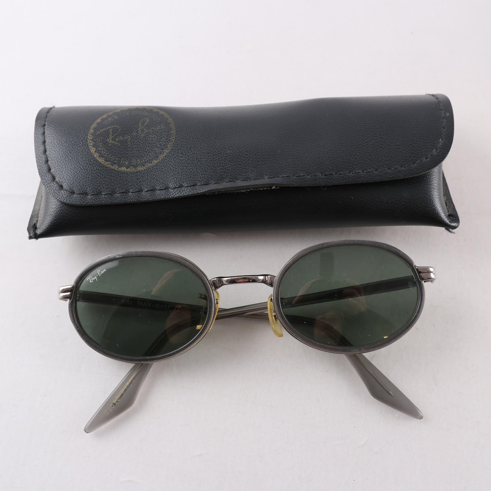 Solglasögon, metall, Bauch Lomb, Ray Ban, vintage