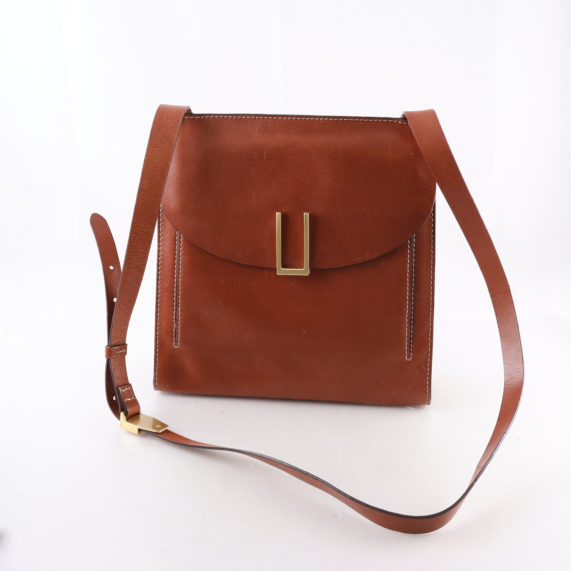 Väska, Tiger of Sweden, brun, skinn.