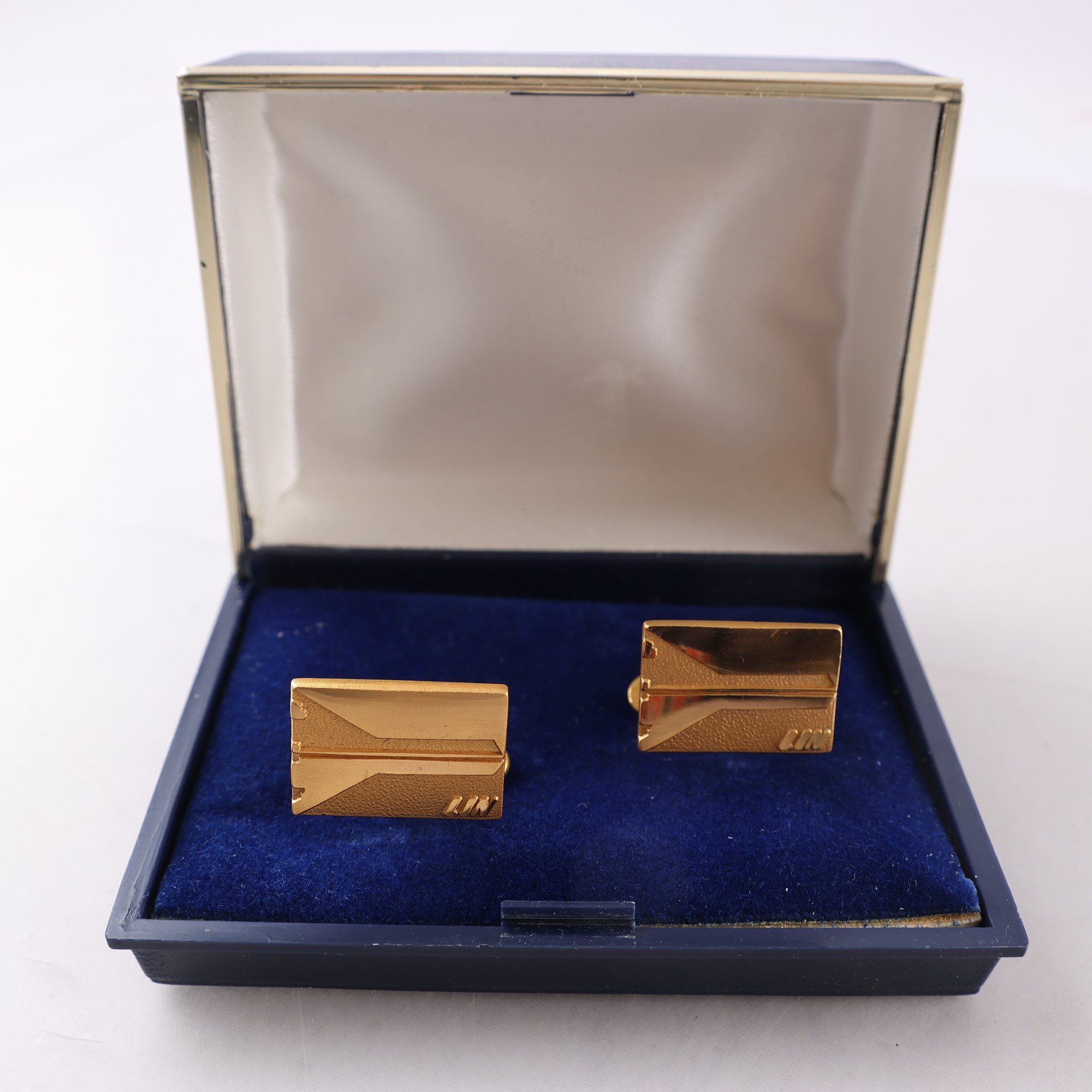 Manschettknappar, guldmetall, Linjeflyg, memorabilia