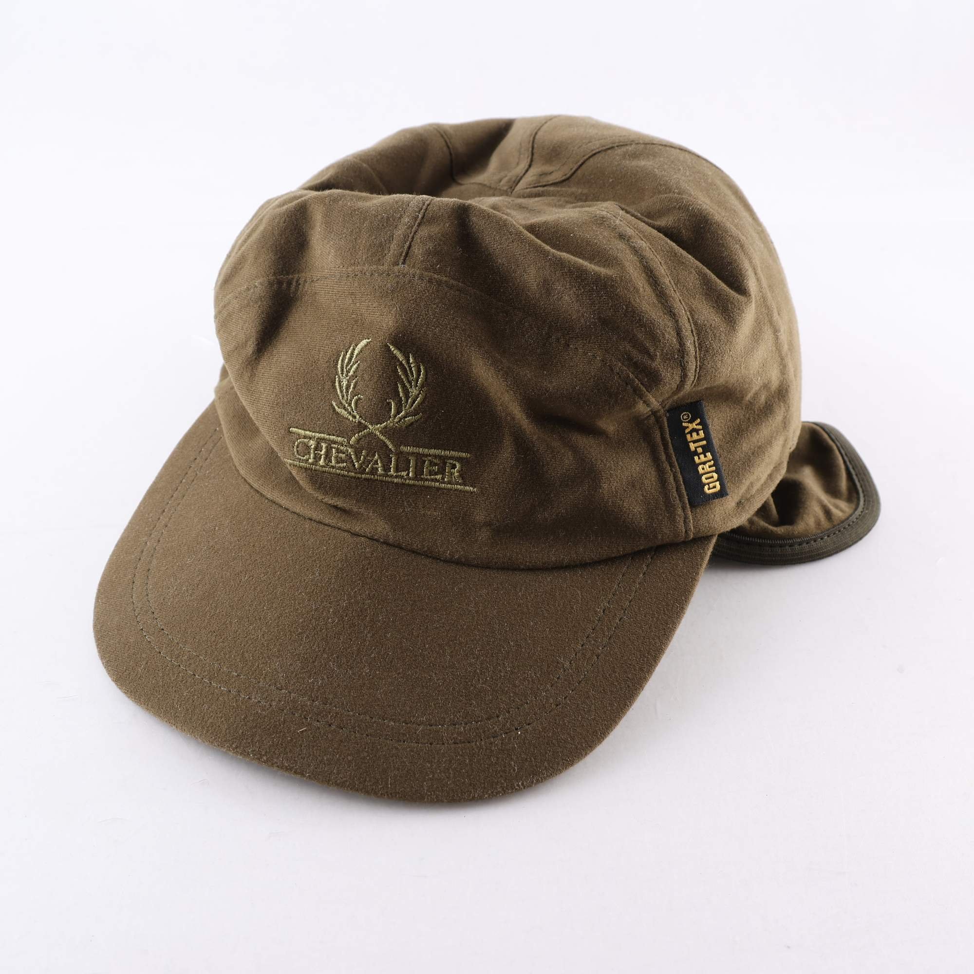 Keps med öronlappar, Chevalier, grön, stl. 60.